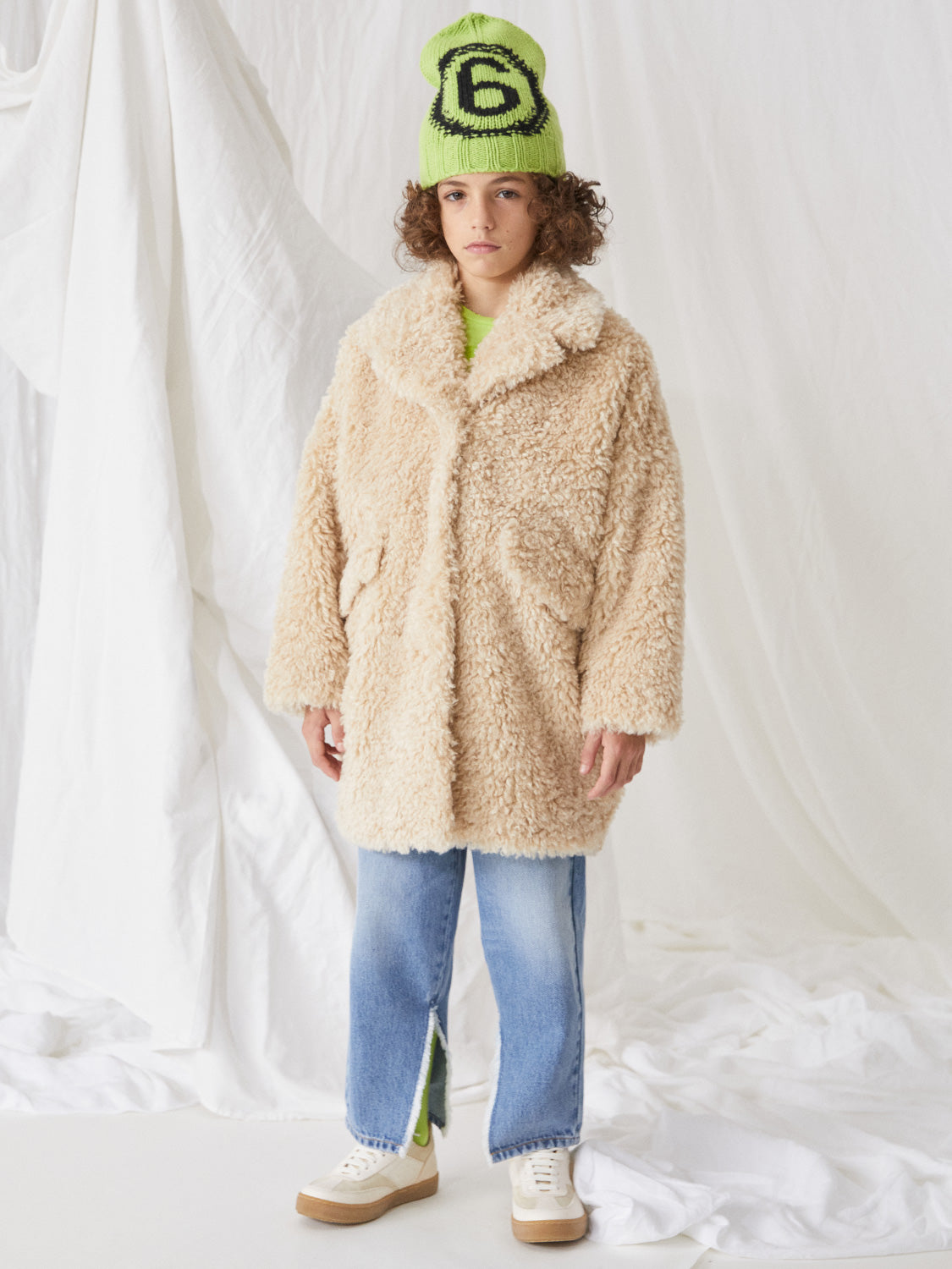 MM6 Maison Margiela Kids coat Beige in Beige 1696924695-6803224073-2.jpg | NICKIS.com