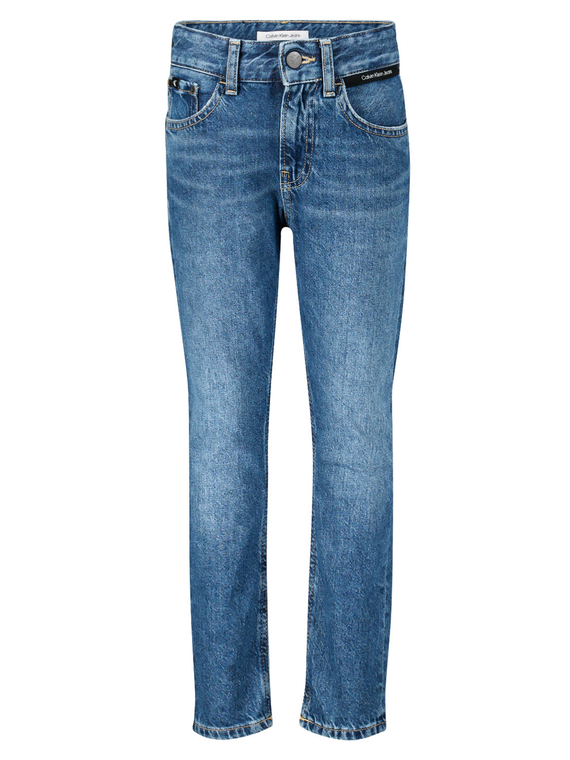 Calvin Klein Kids jeans Dad Salt And Pepper Mid Blue Blue in Blue 1697032323-6804681520-1.jpg | NICKIS.com