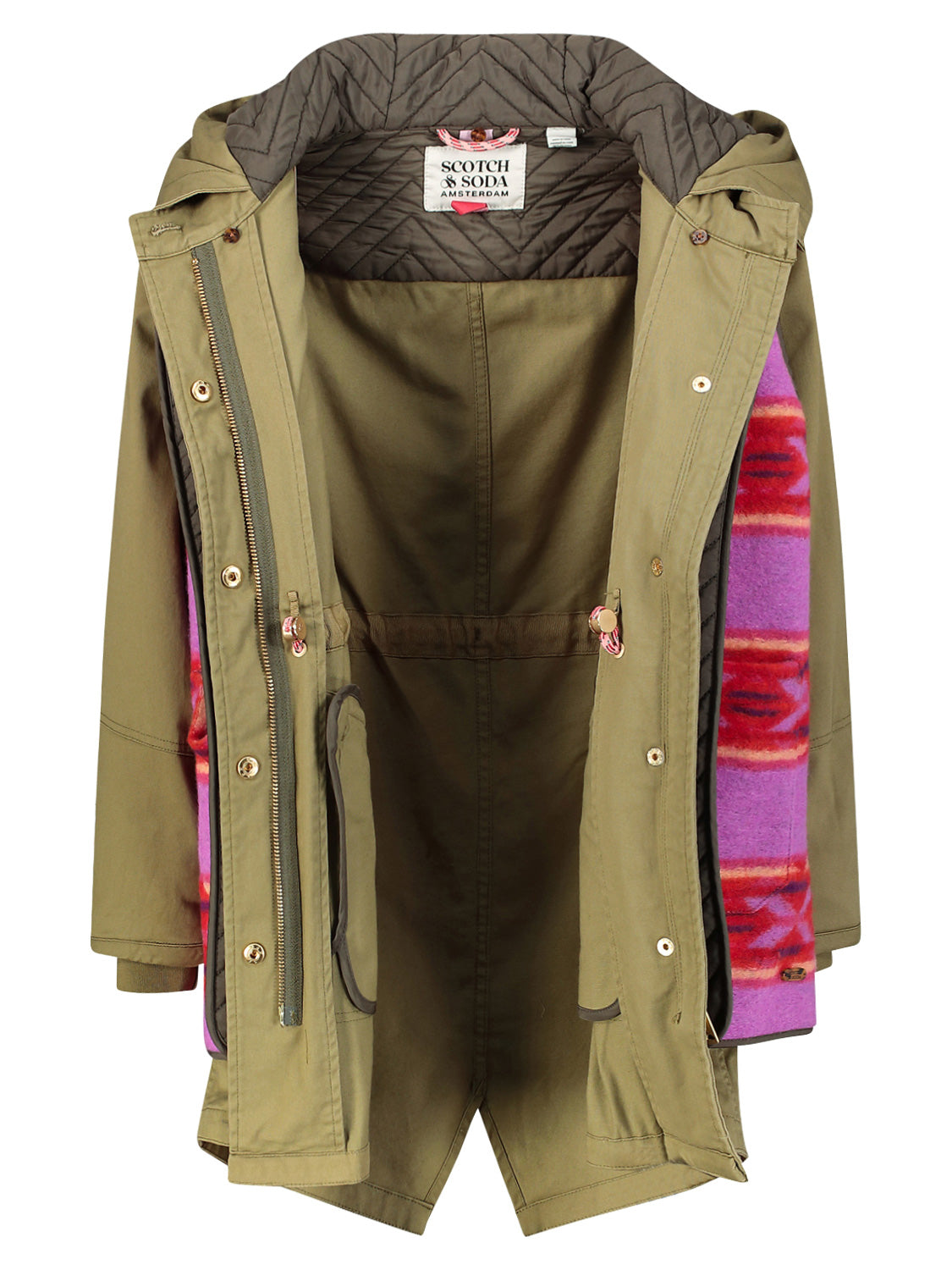 Scotch & Soda Kids parka Khaki in Khaki 1697040482-6803467191-6.jpg | NICKIS.com