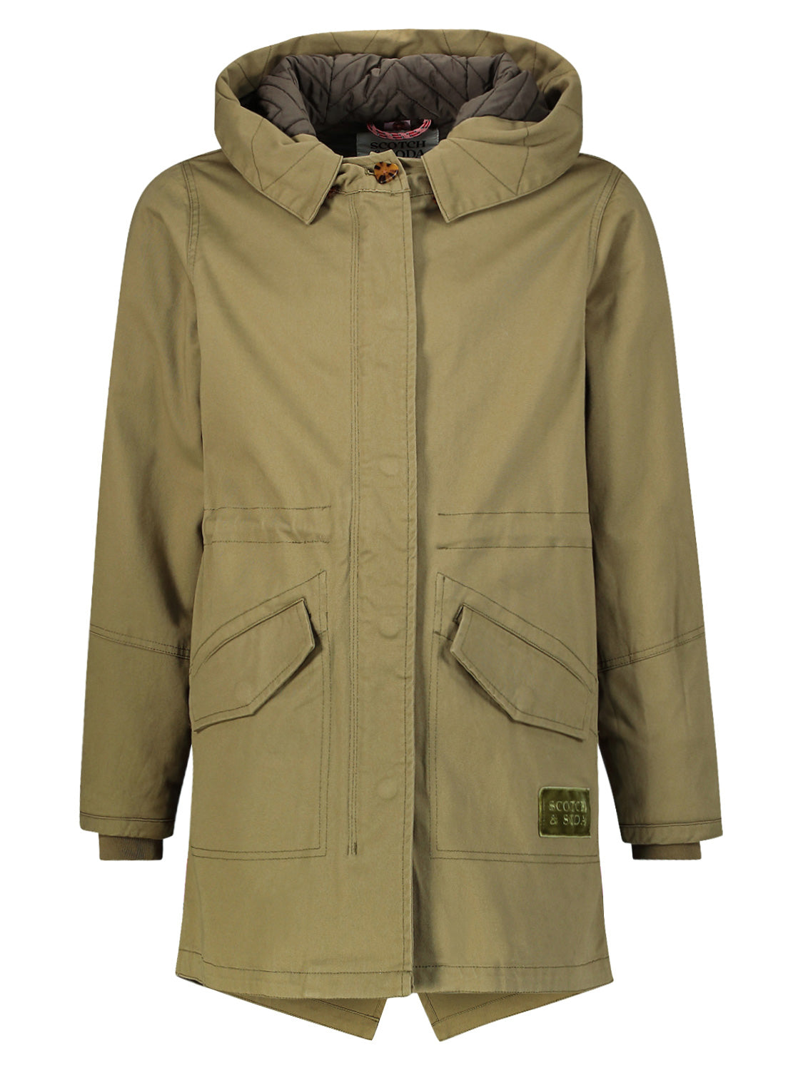 Scotch & Soda Kids parka Khaki in Khaki 1697040482-6803467191-7.jpg | NICKIS.com