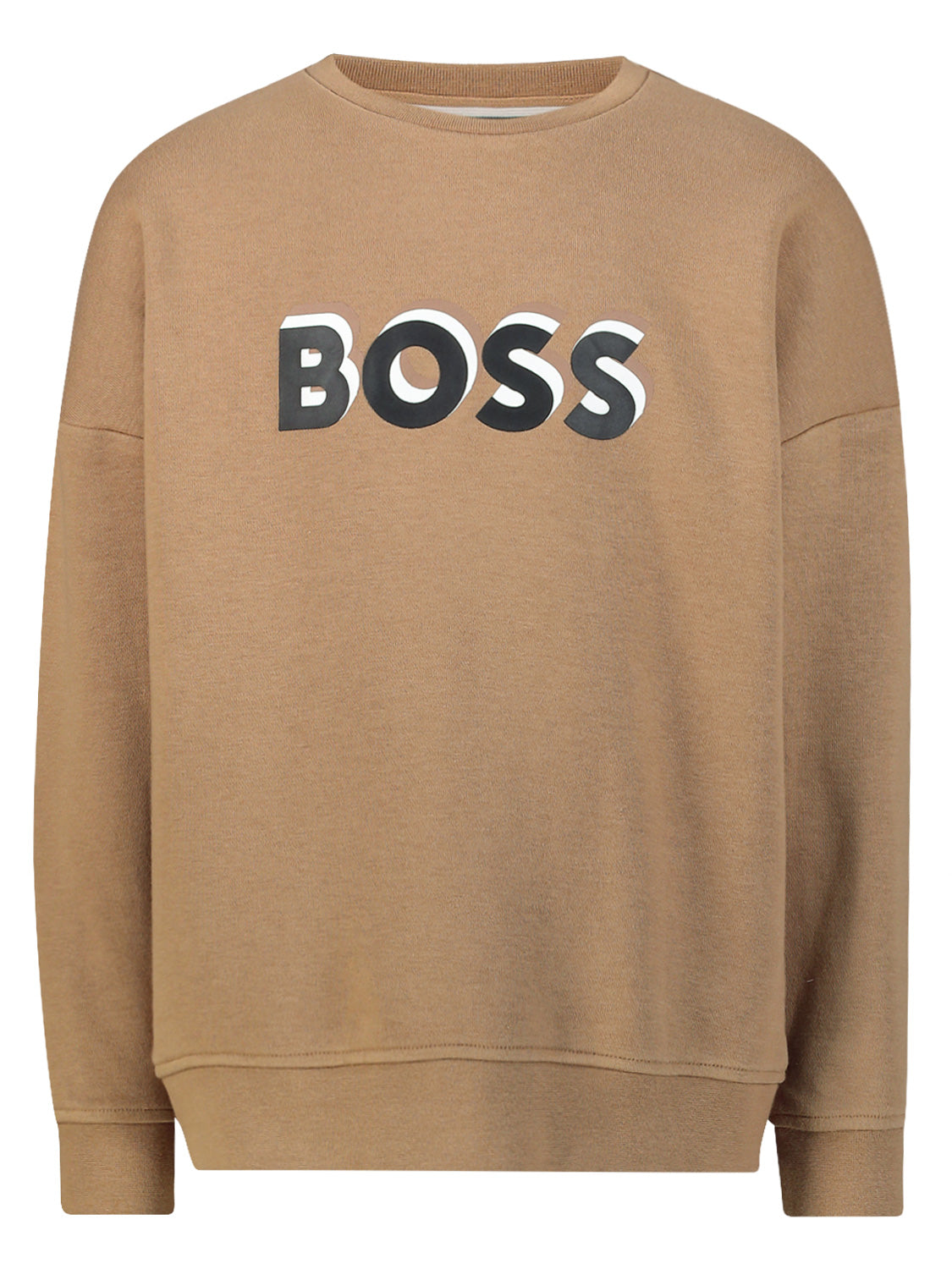 Boss Kids Sweatshirt Brown in Brown 1697476518-6907312169-1.jpg | NICKIS.com