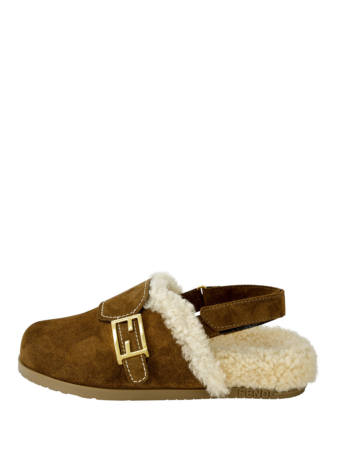 Fendi Kids Slippers Brown in Brown 1697810468-6800243713-1.jpg | NICKIS.com