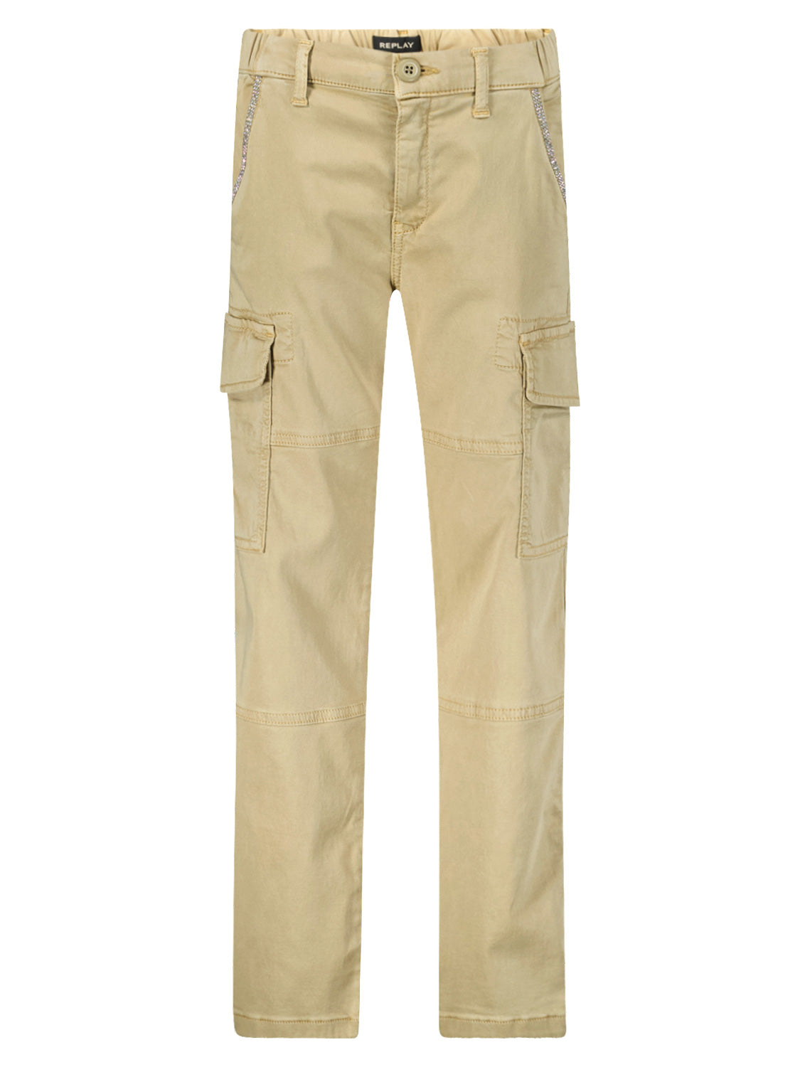 Replay & Sons Kids Cargo Trousers Beige in Beige 1698330346-6809496024-1.jpg | NICKIS.com