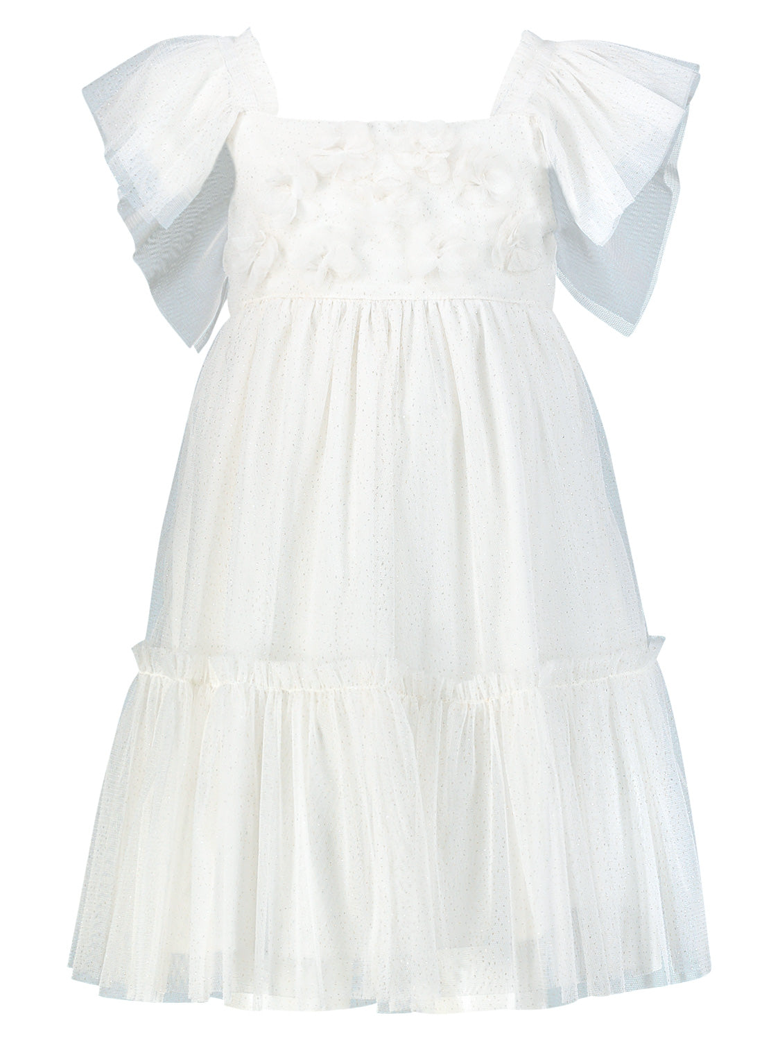 Mayoral Kids dress White in White 1698330603-6906806473-1.jpg | NICKIS.com