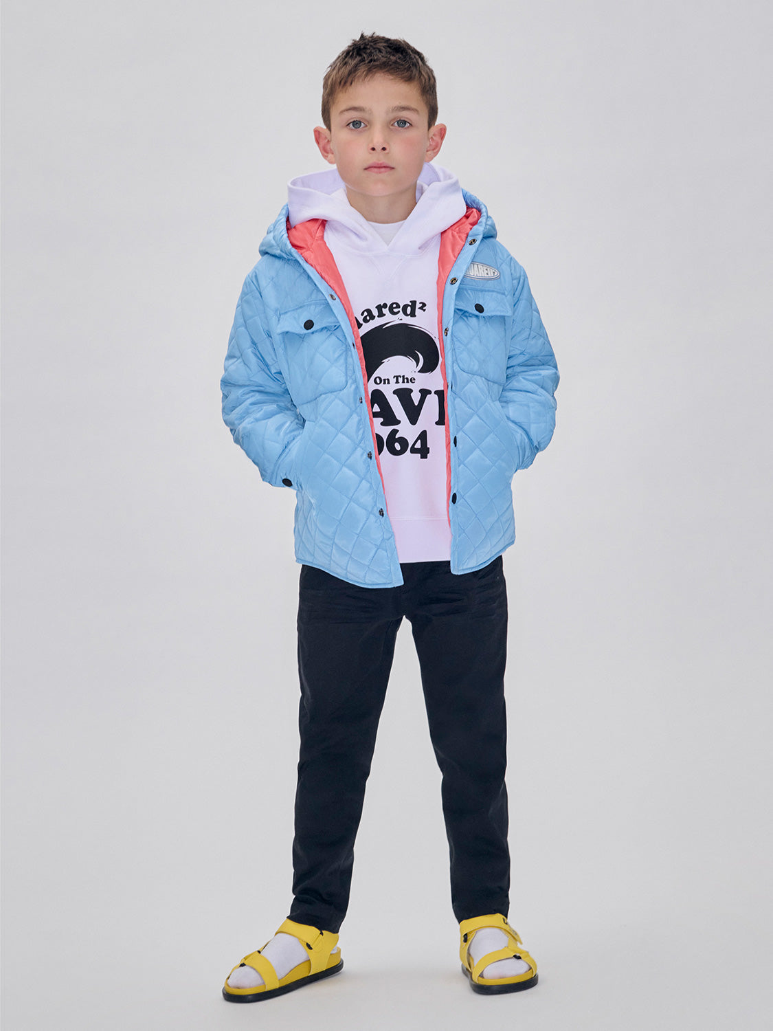 DSQUARED2 Kids hoodie Slouch Fit White in White 1702649198-6902937624-2.jpg | NICKIS.com