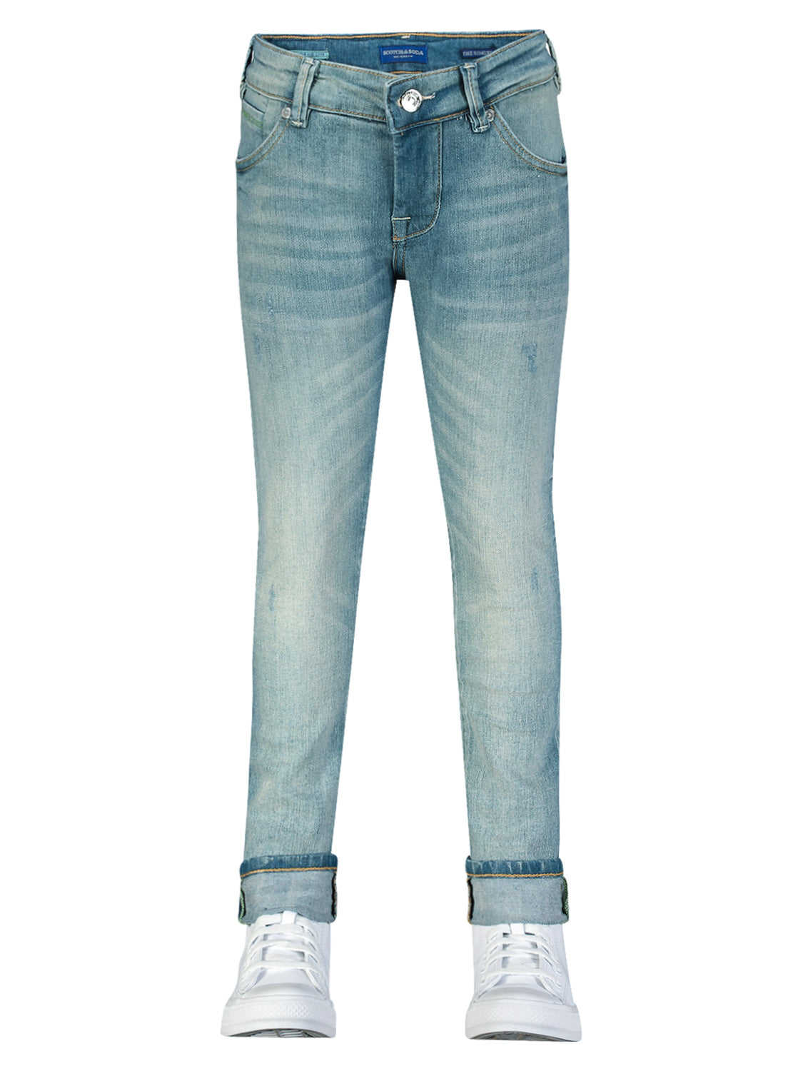 Scotch & Soda Kids jeans The Singel slim tapered Blue in Blue 1703244443-6700900128-4.jpg | NICKIS.com