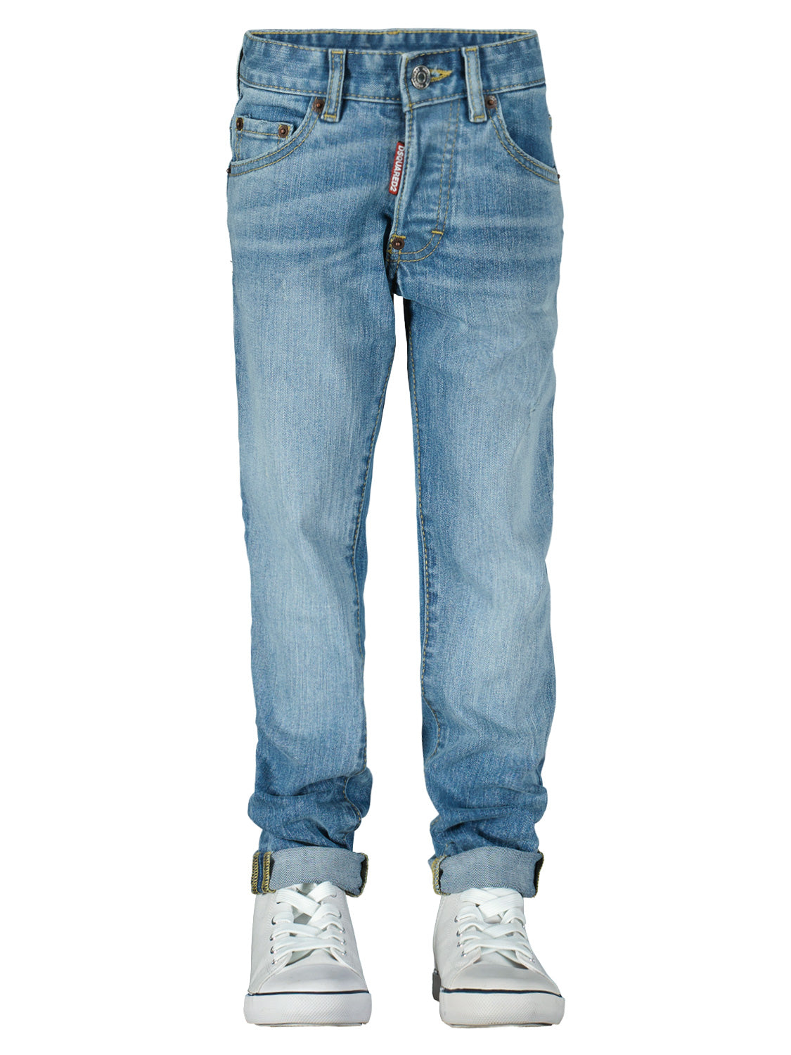 DSQUARED2 Kids jeans Skater Jean Blue in Blue 1703678864-6702206900-4.jpg | NICKIS.com