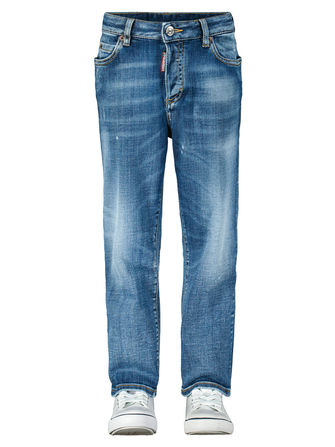 DSQUARED2 Kids jeans Boston Jean Blue in Blue 1703678896-6707709172-4.jpg | NICKIS.com