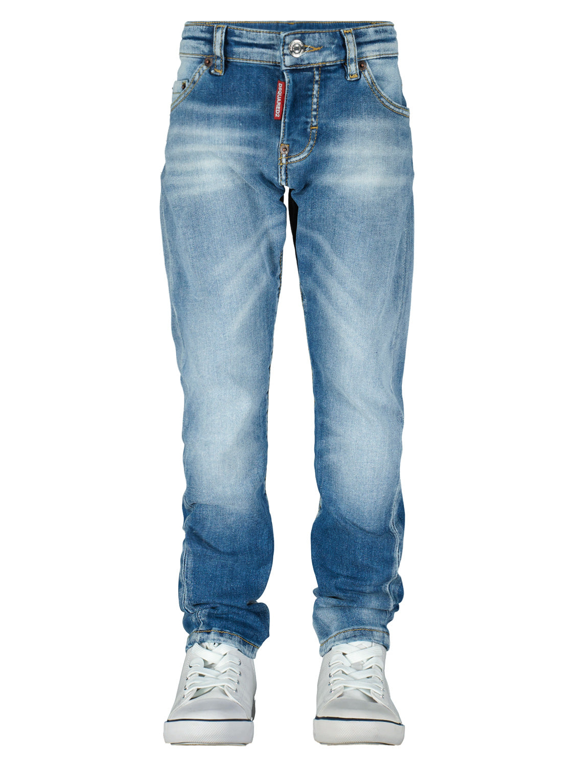 DSQUARED2 Kids jeans Twist Jean Blue in Blue 1703678900-6707732853-4.jpg | NICKIS.com