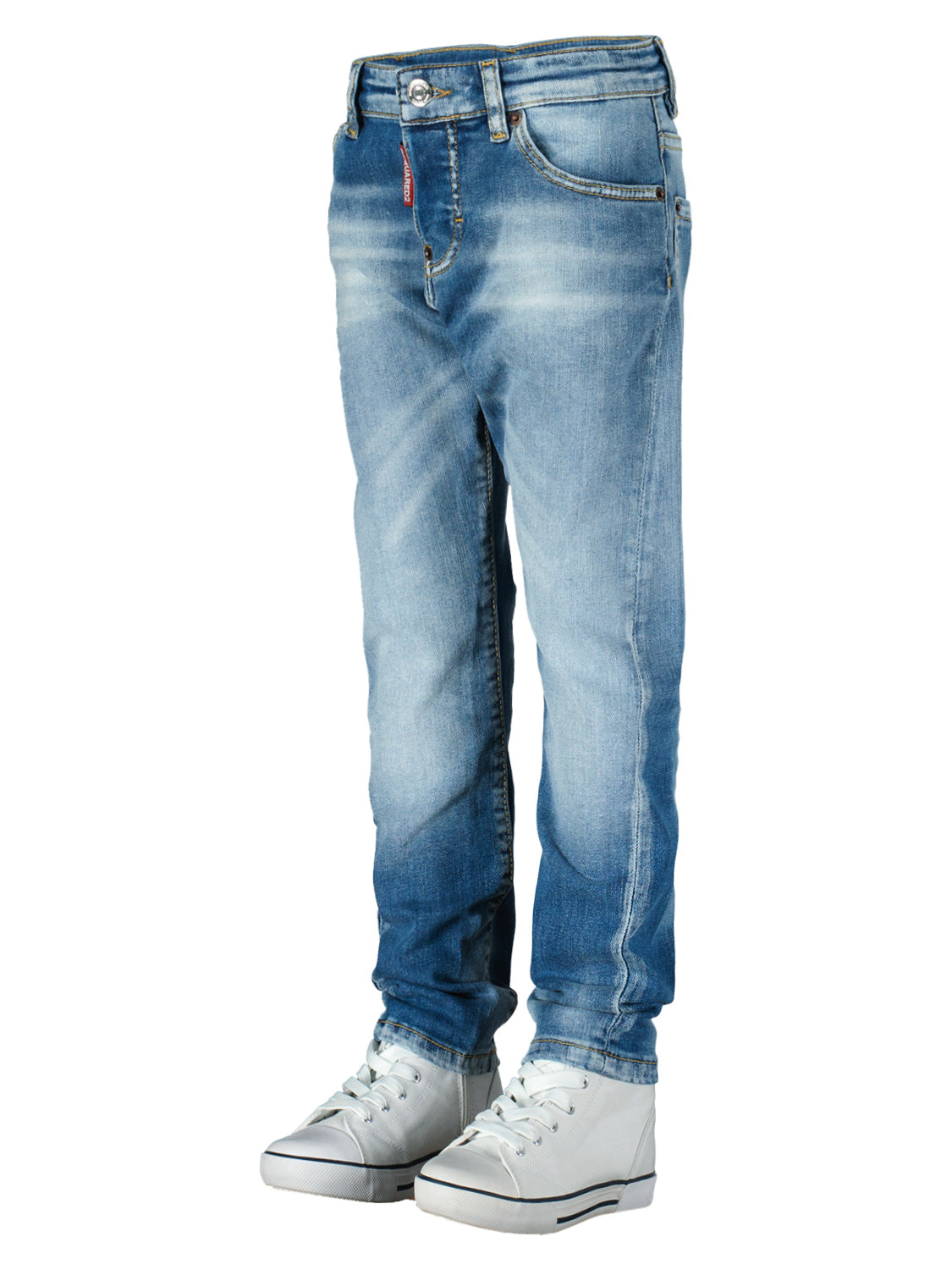 DSQUARED2 Kids jeans Twist Jean Blue in Blue 1703678901-6707732853-5.jpg | NICKIS.com