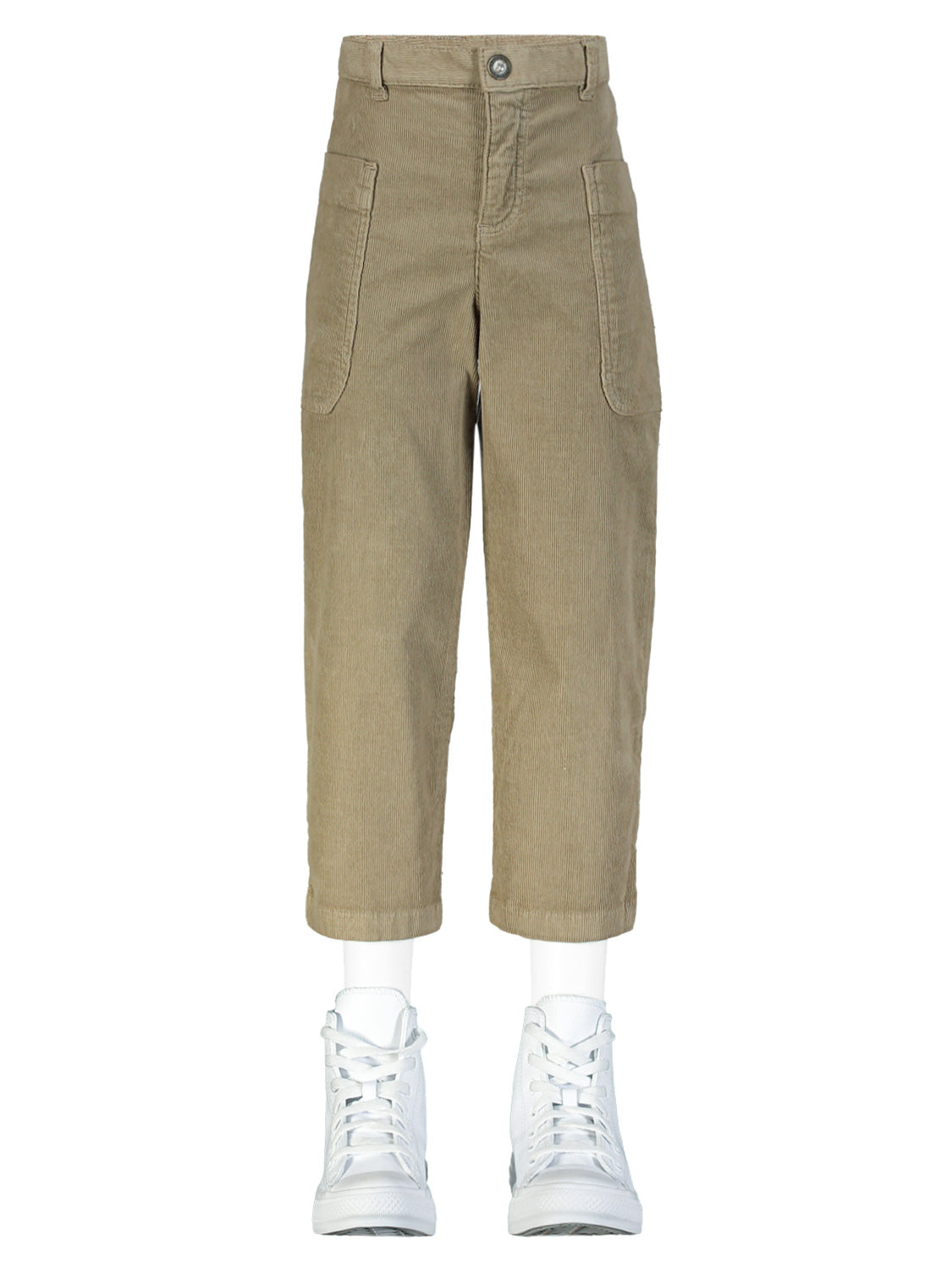 Bonpoint Kids Corduroy Trousers Looping Camel in Camel 1705486666-6803142836-4.jpg | NICKIS.com