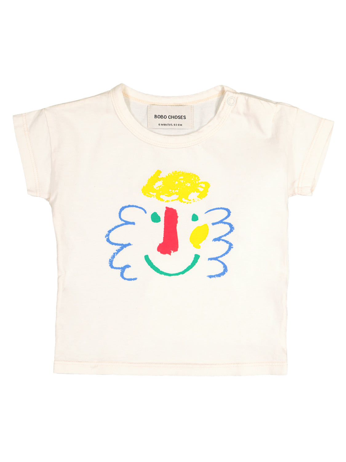 Bobo Choses Kids t-shirt Baby Happy Mask  in  1705593189-6902382639-1.jpg | NICKIS.com