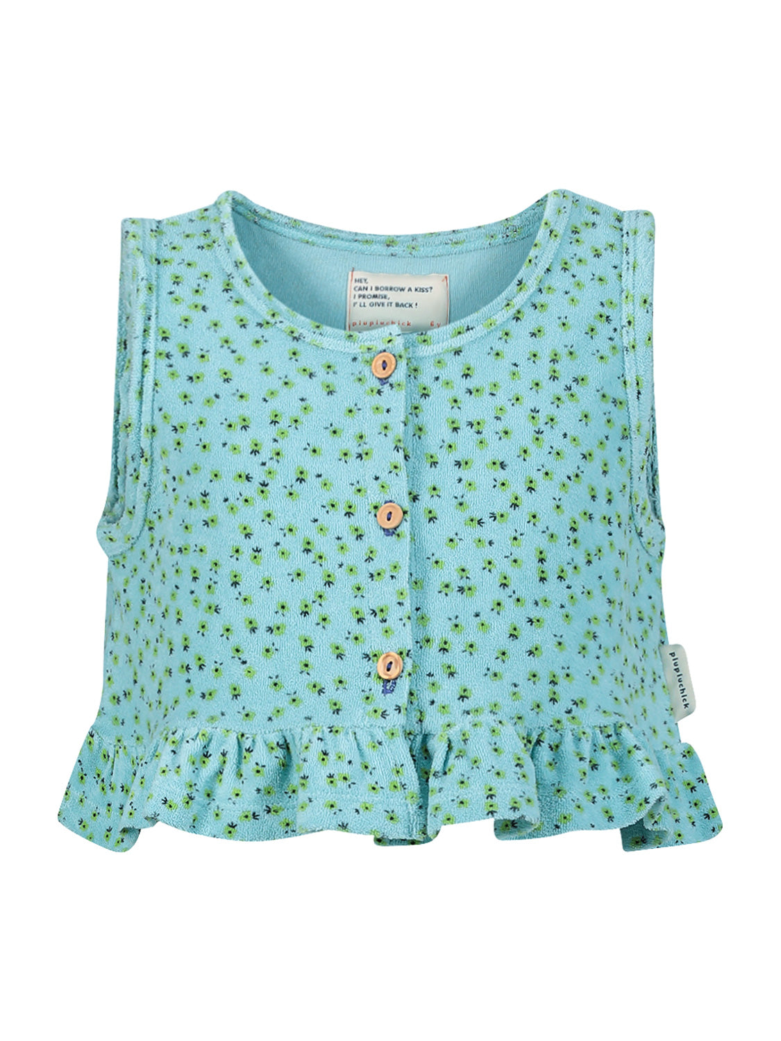 Piupiuchick Kids top Turquoise in Turquoise 1705593390-6908535944-1.jpg | NICKIS.com