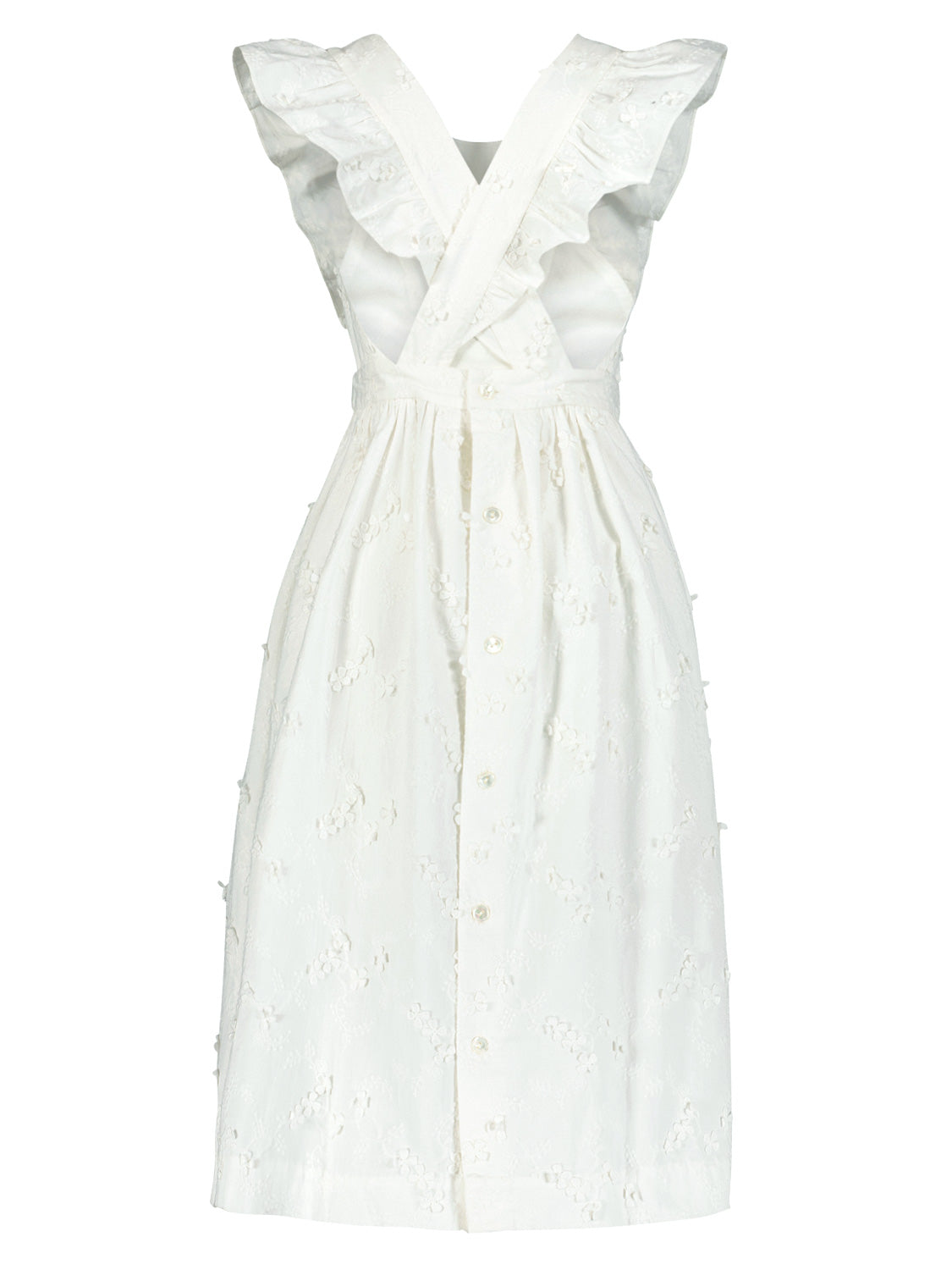 Bonpoint Kids dress Frida White in White 1706192852-6908718942-6.jpg | NICKIS.com