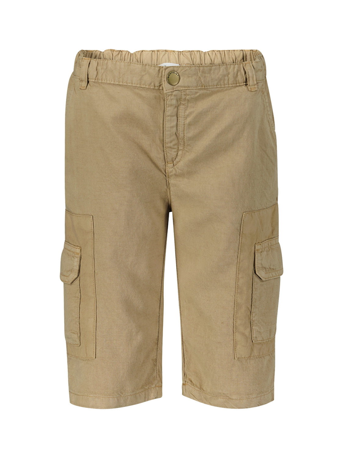 Bonpoint boys on sale navy blue cotton linen Cargo Shorts