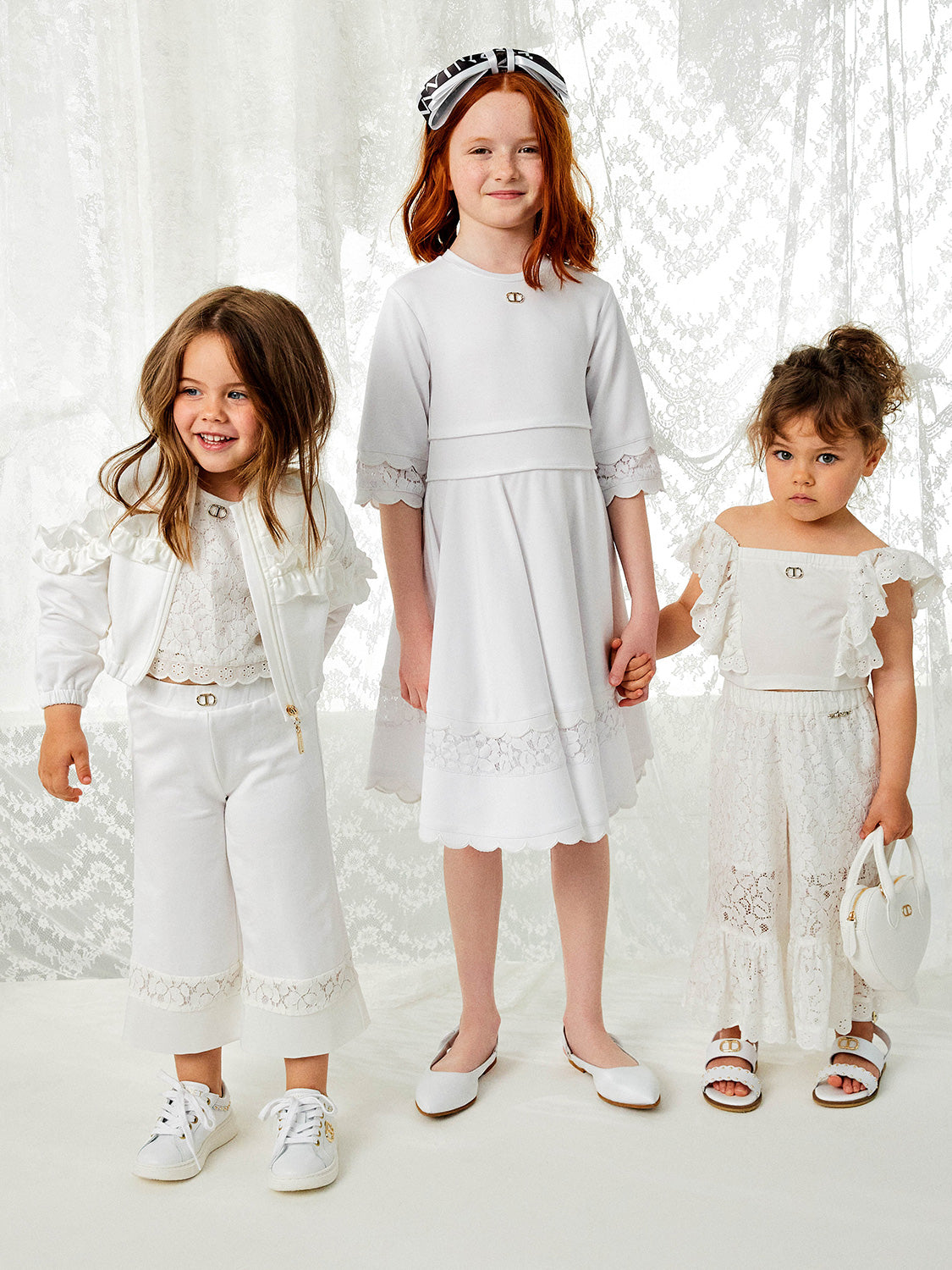 TWINSET Kids dress White in White 1706283948-6909235491-2.jpg | NICKIS.com