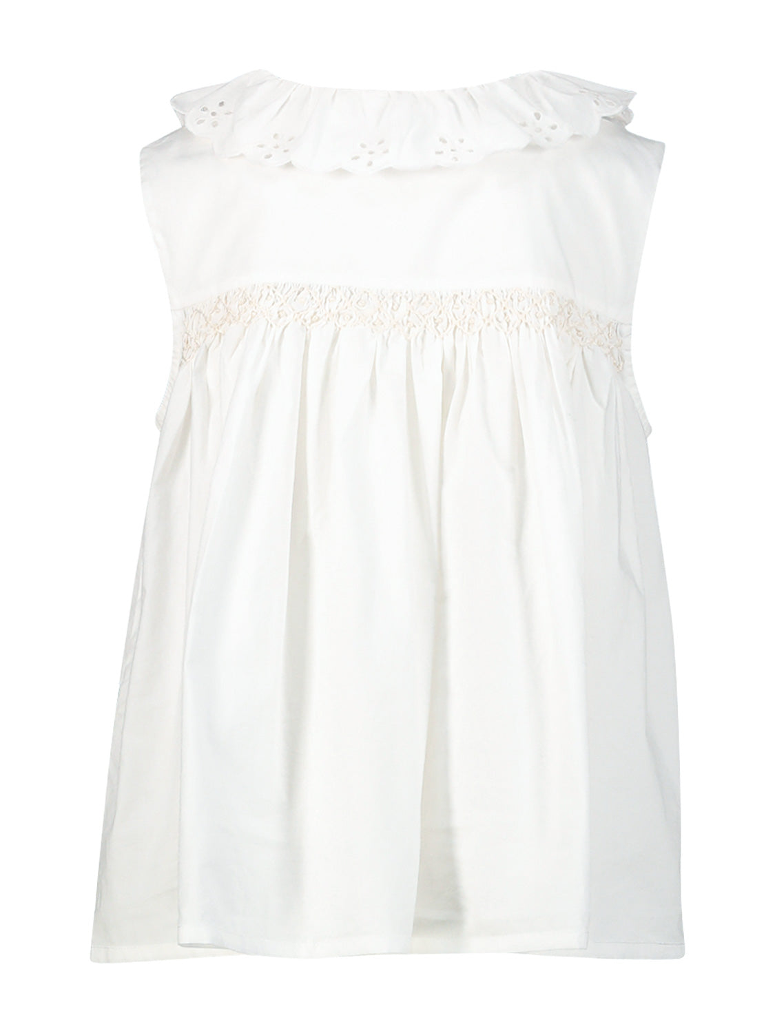 Bonpoint Kids blouse Faye White in White 1706561059-6904935552-5.jpg | NICKIS.com