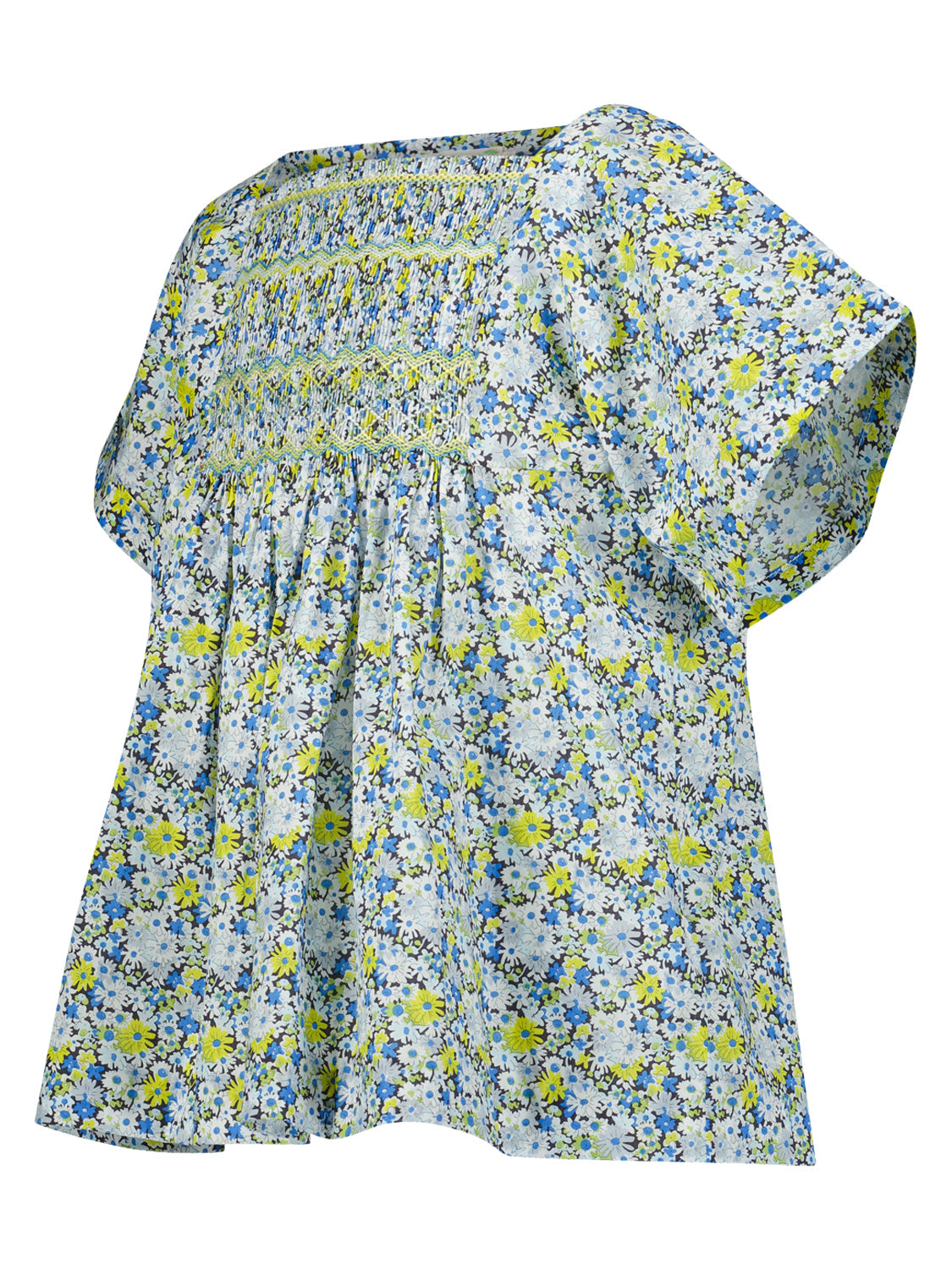 Bonpoint Kids blouse Pays Blue in Blue 1706805220-6901090562-4.jpg | NICKIS.com