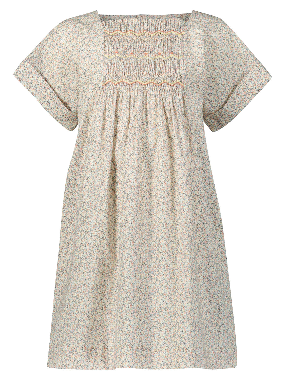 Bonpoint Grey Smocked 2024 Dress -10 yrs