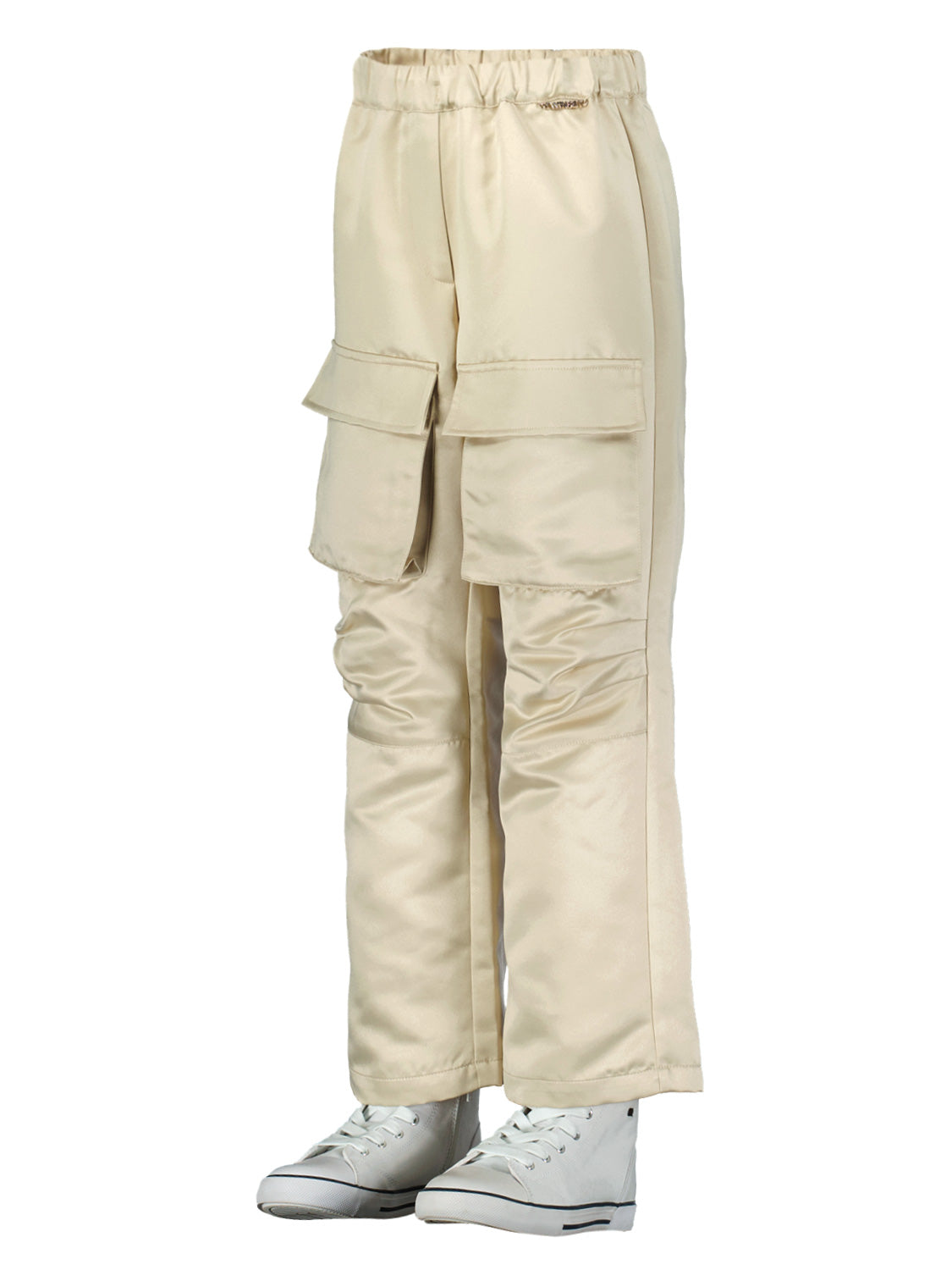 TWINSET Kids Cargo Trousers Beige in Beige 1706805324-6909804168-5.jpg | NICKIS.com