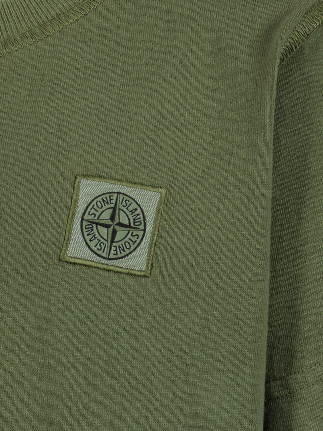 STONE ISLAND JUNIOR Kids t-shirt Olive Green in Olive Green 1707210667-6902151974-5.jpg | NICKIS.com