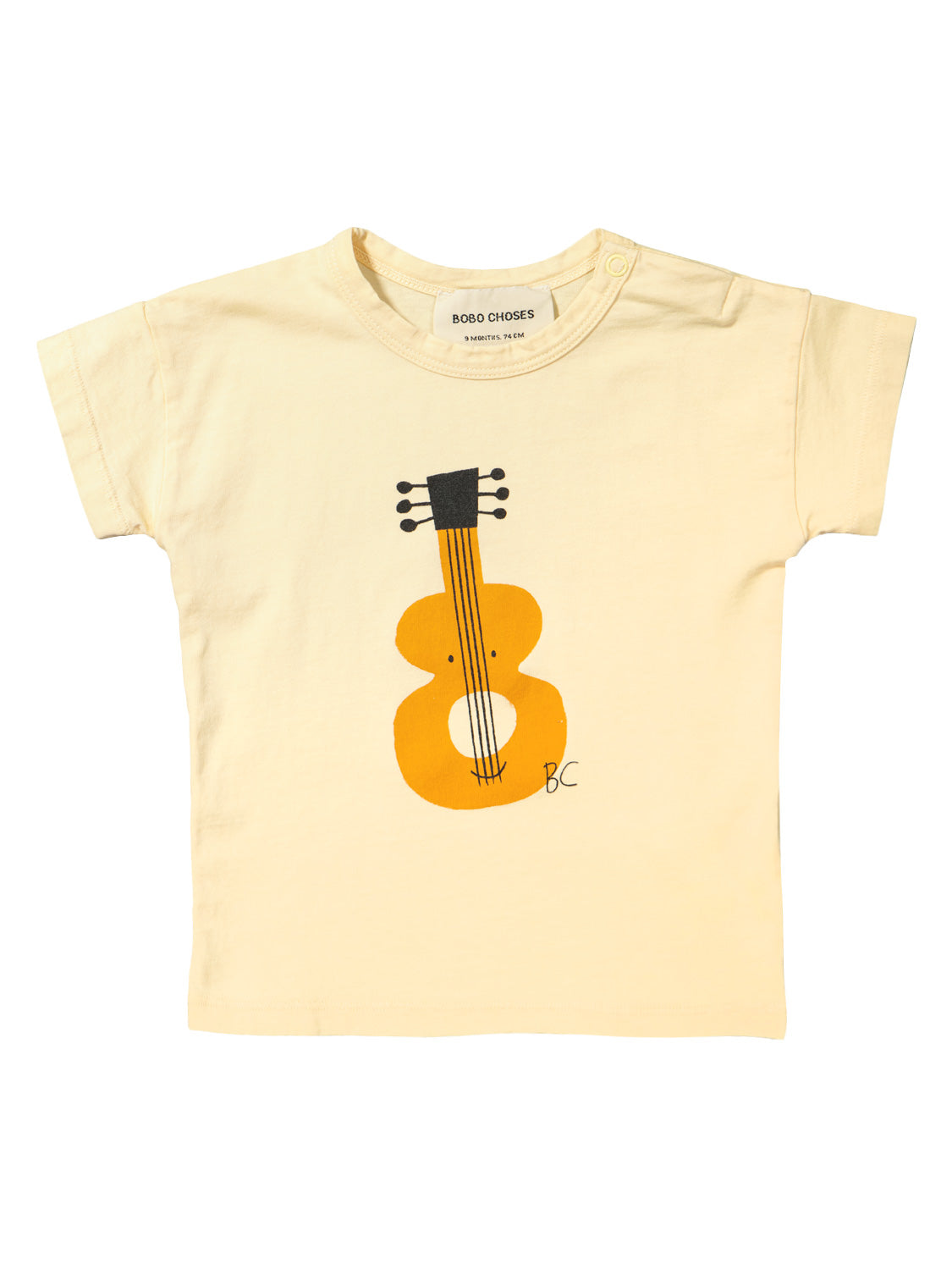 Bobo Choses Kids t-shirt Baby Acoustic Guitar Yellow in Yellow 1708014537-6906370839-1.jpg | NICKIS.com