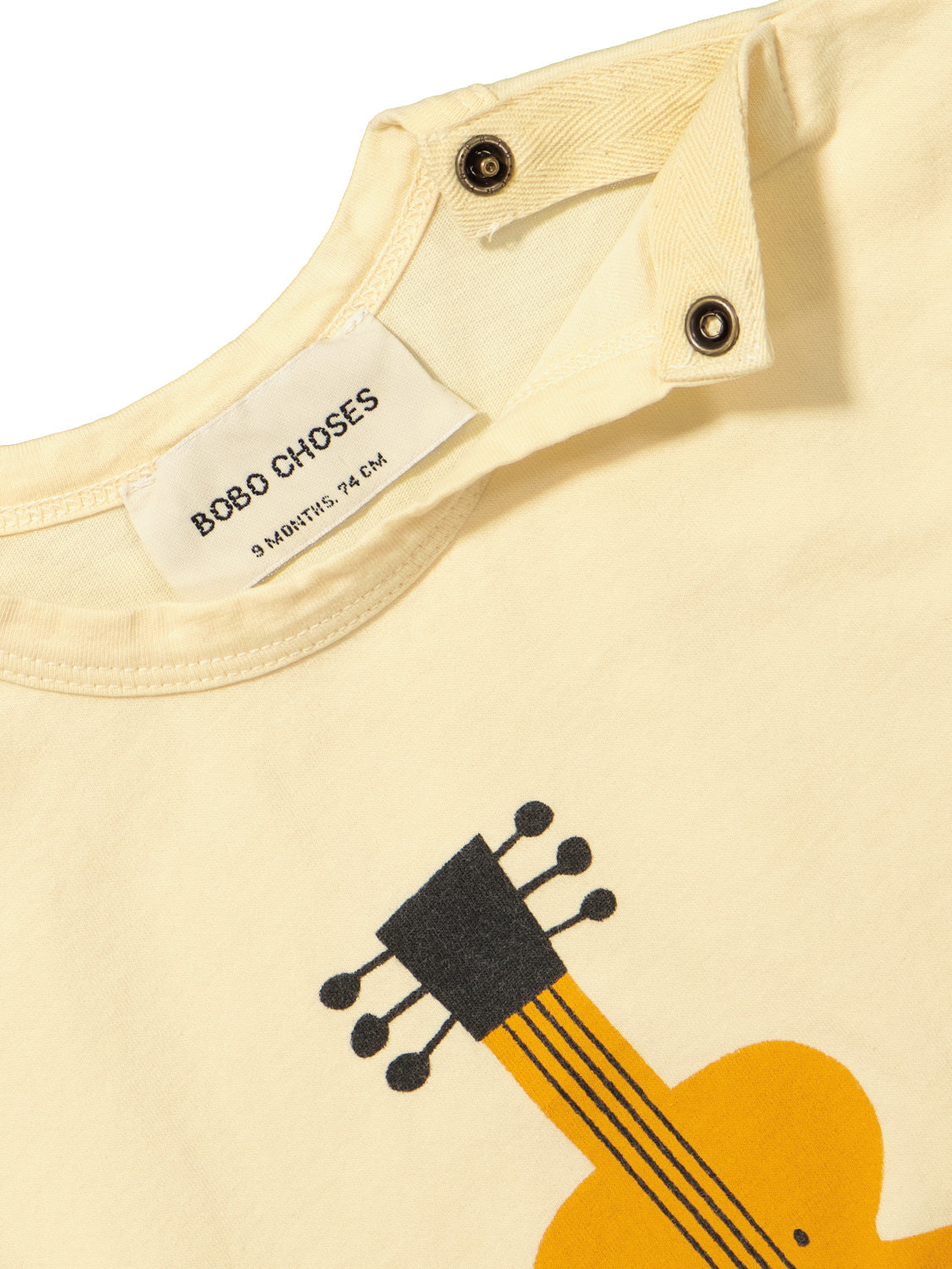 Bobo Choses Kids t-shirt Baby Acoustic Guitar Yellow in Yellow 1708014538-6906370839-5.jpg | NICKIS.com