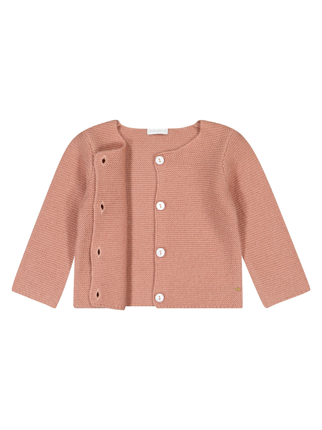 Delicate Love Kids Cashmere cardigan Teddy Brown in Brown 1708089508-3302705375-4.jpg | NICKIS.com