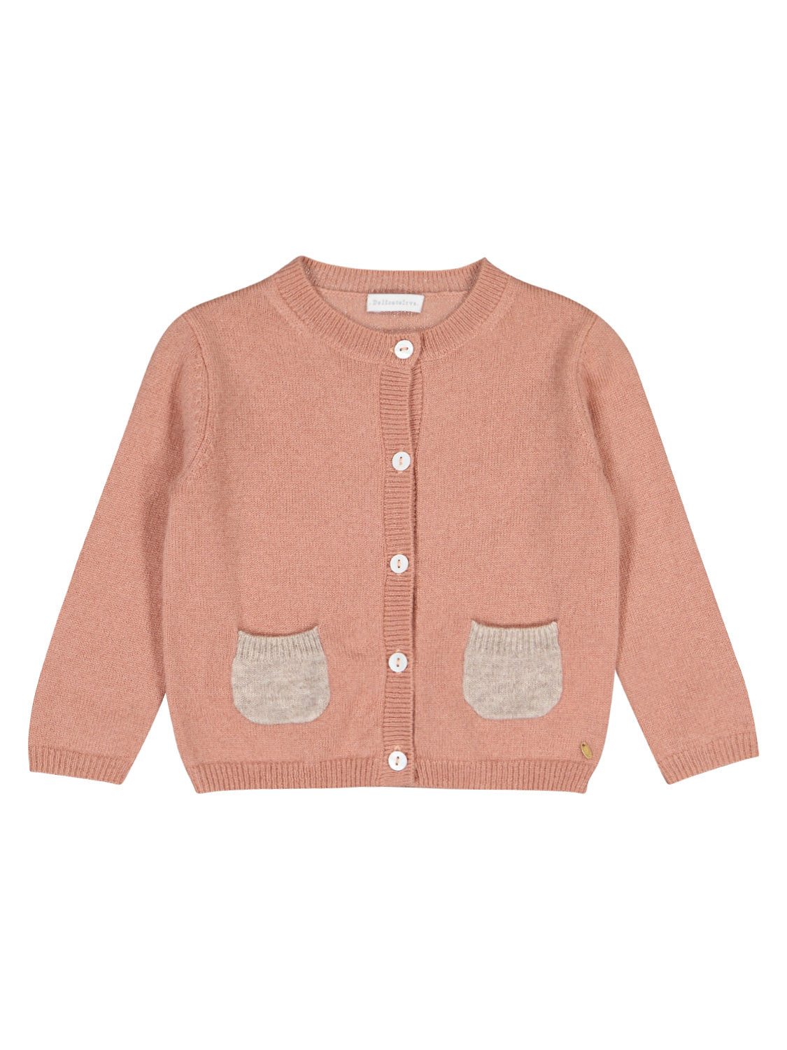 Delicate Love Kids Cashmere cardigan Pauli Brown in Brown 1708089511-3308210474-1.jpg | NICKIS.com