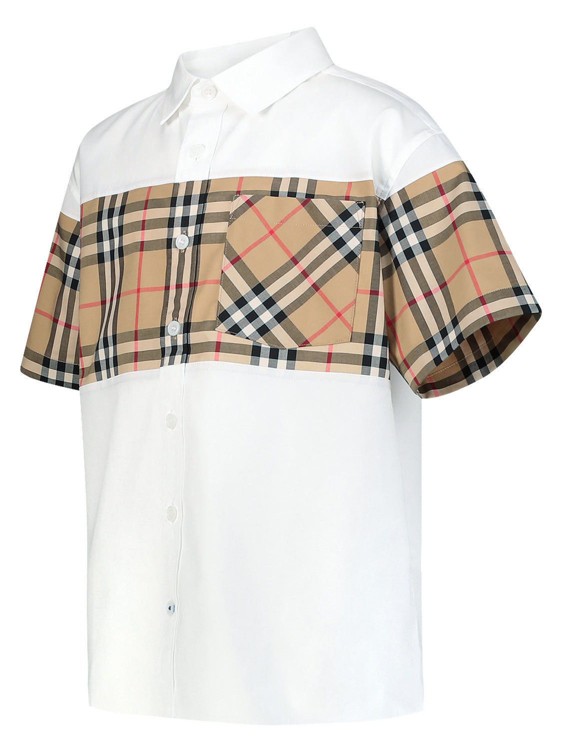 Burberry Kids shirt Devon White in White 1708098576-6908606152-4.jpg | NICKIS.com