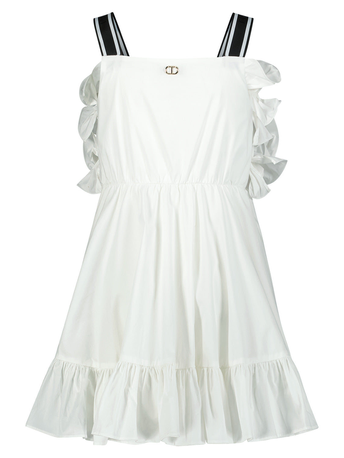 TWINSET Kids dress White in White 1708699395-6909041700-4.jpg | NICKIS.com