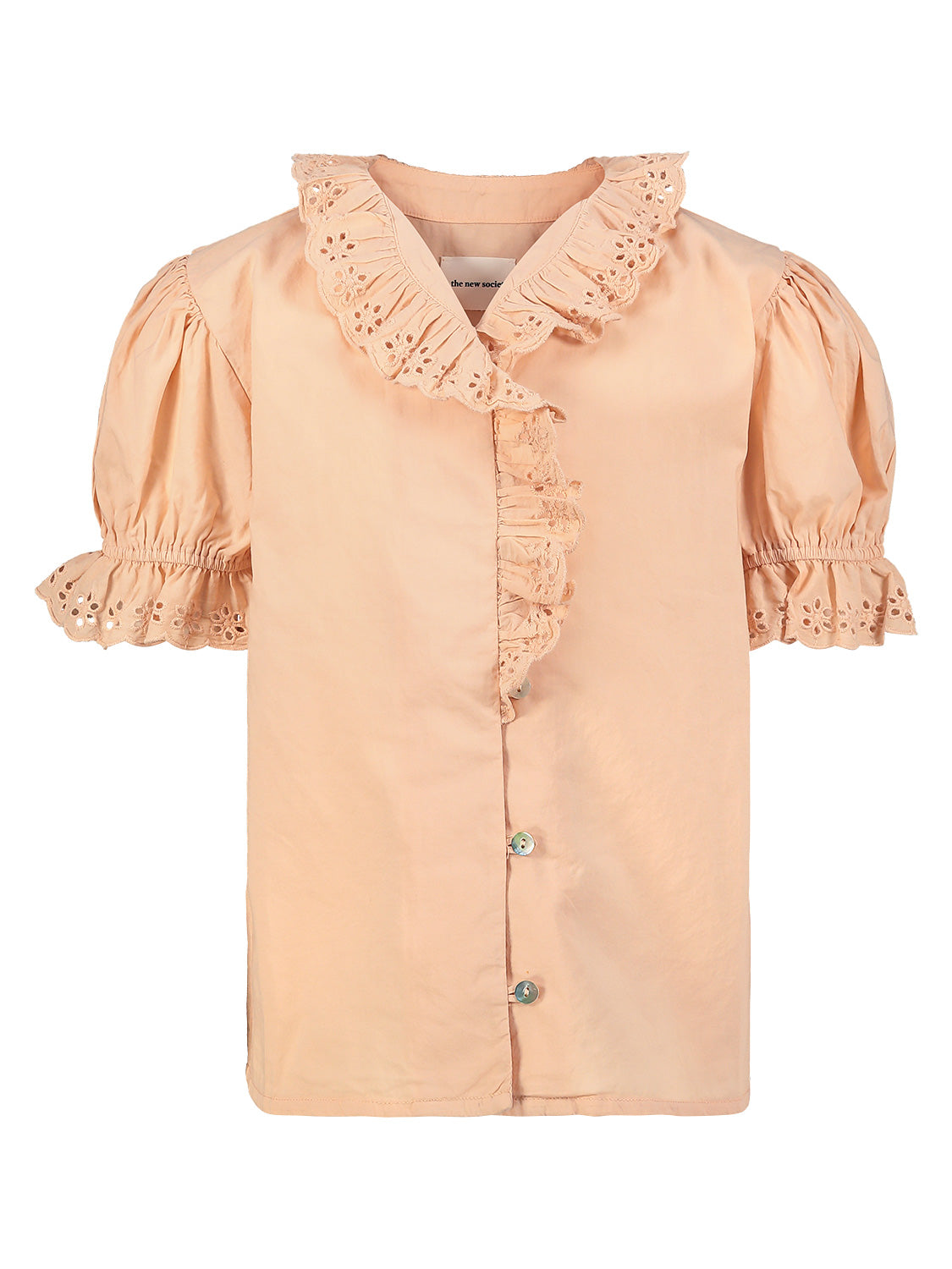 The New Society Kids blouse Laguna Apricot in Apricot 1709309825-6901836042-1.jpg | NICKIS.com