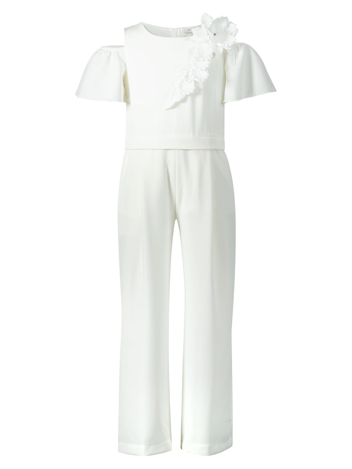 Monnalisa Kids overall White in White 1709816507-6903534806-1.jpg | NICKIS.com