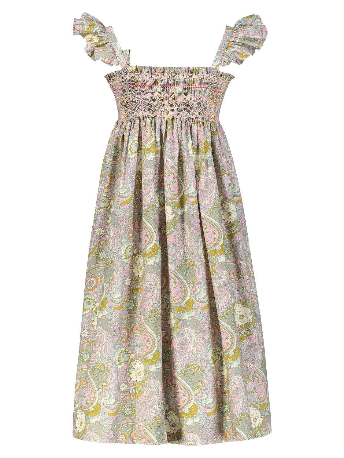 Bonpoint Kids dress Frances Multicoloured in Multicoloured 1709816945-6902050072-4.jpg | NICKIS.com