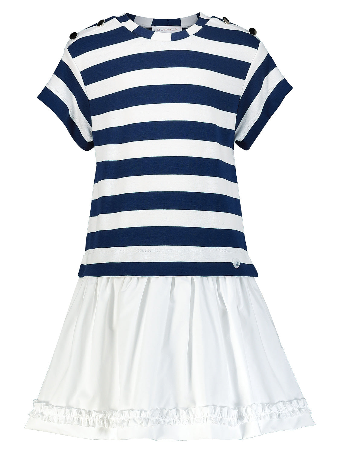 Monnalisa Kids dress White in White 1710504705-6906722577-1.jpg | NICKIS.com