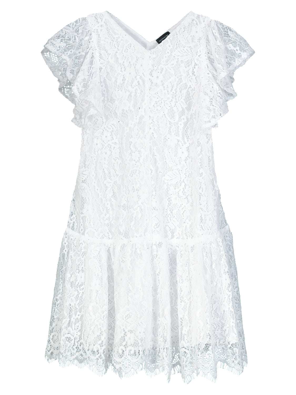 Monnalisa Kids dress White in White 1710504743-6909424694-1.jpg | NICKIS.com