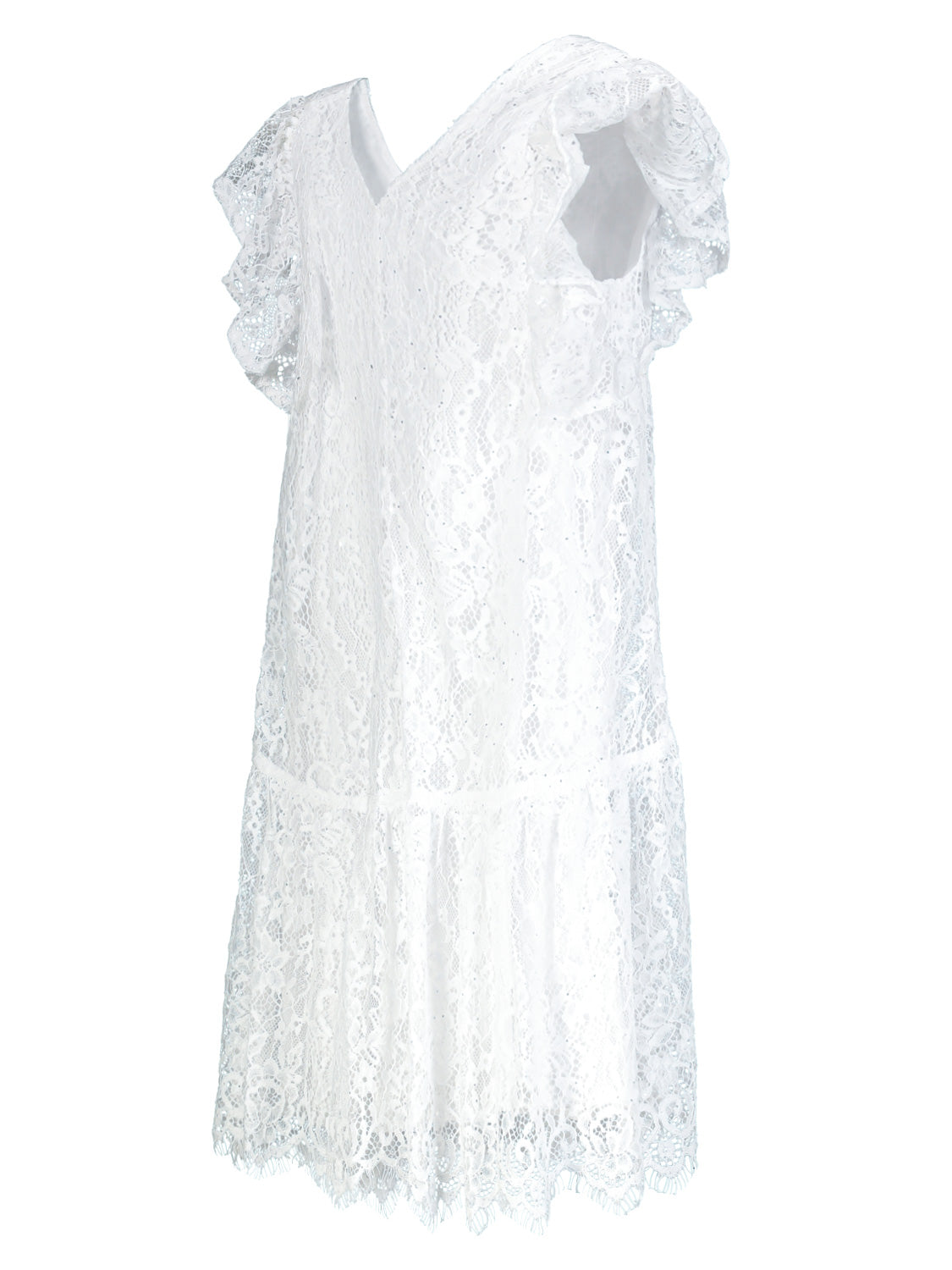 Monnalisa Kids dress White in White 1710504744-6909424694-4.jpg | NICKIS.com