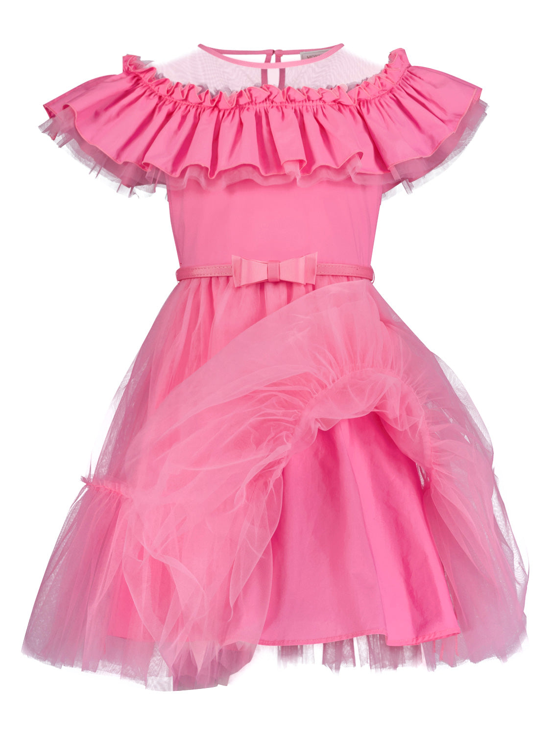 Monnalisa Kids dress Fuchsia in Fuchsia 1711018123-6903506976-4.jpg | NICKIS.com