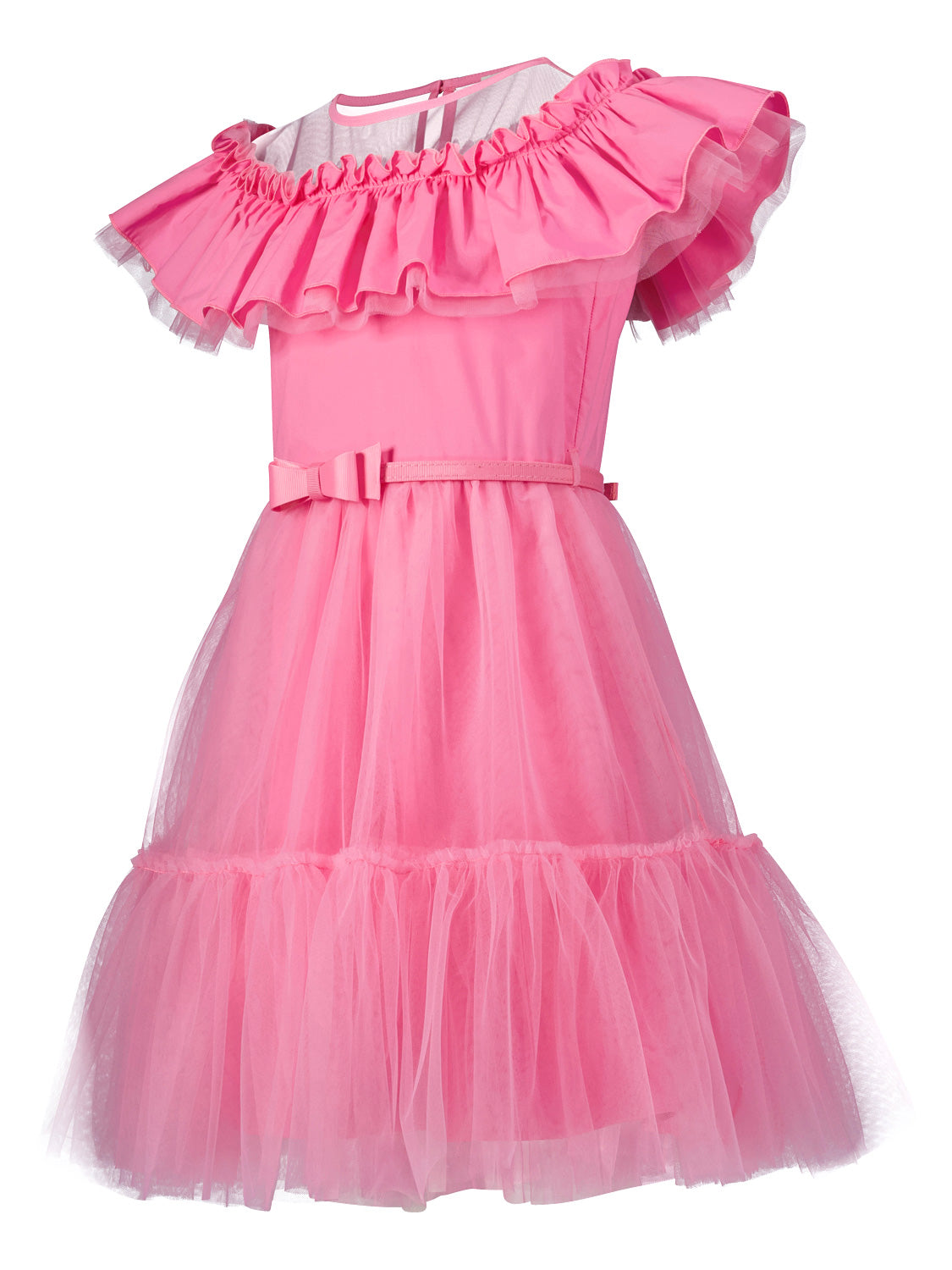 Monnalisa Kids dress Fuchsia in Fuchsia 1711018124-6903506976-5.jpg | NICKIS.com