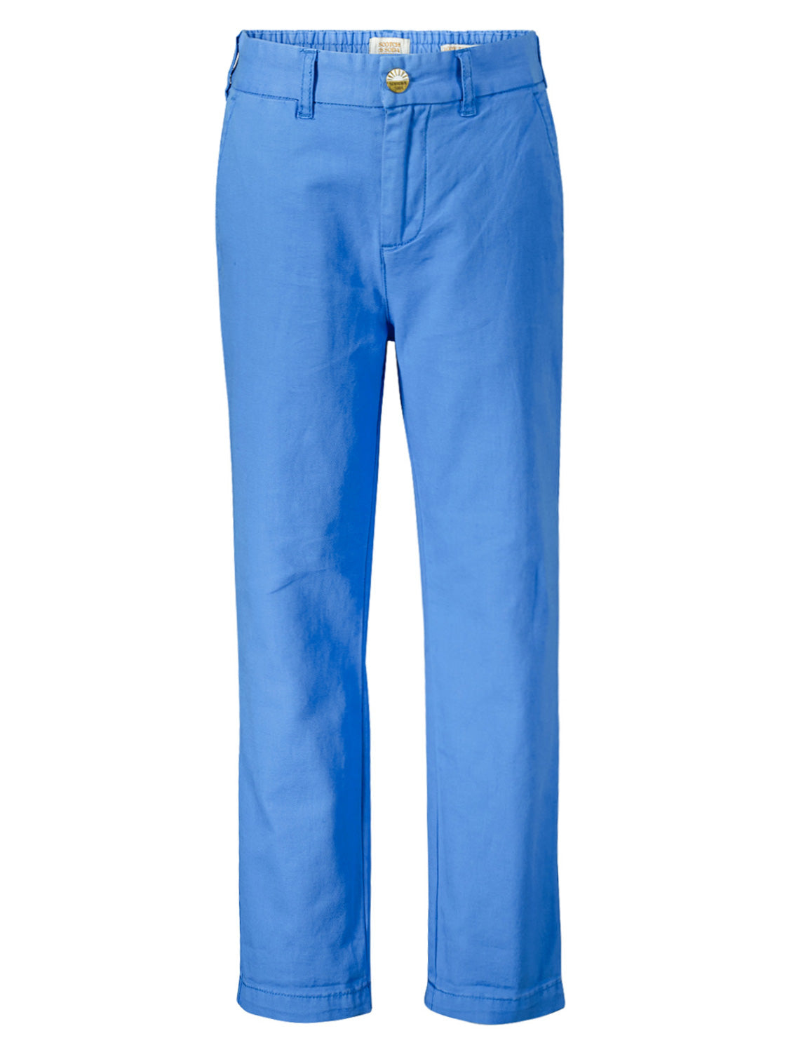 Scotch & Soda Kids pants Loose-tapered-fit cotton linen Blue in Blue 1711039911-6909599764-1.jpg | NICKIS.com