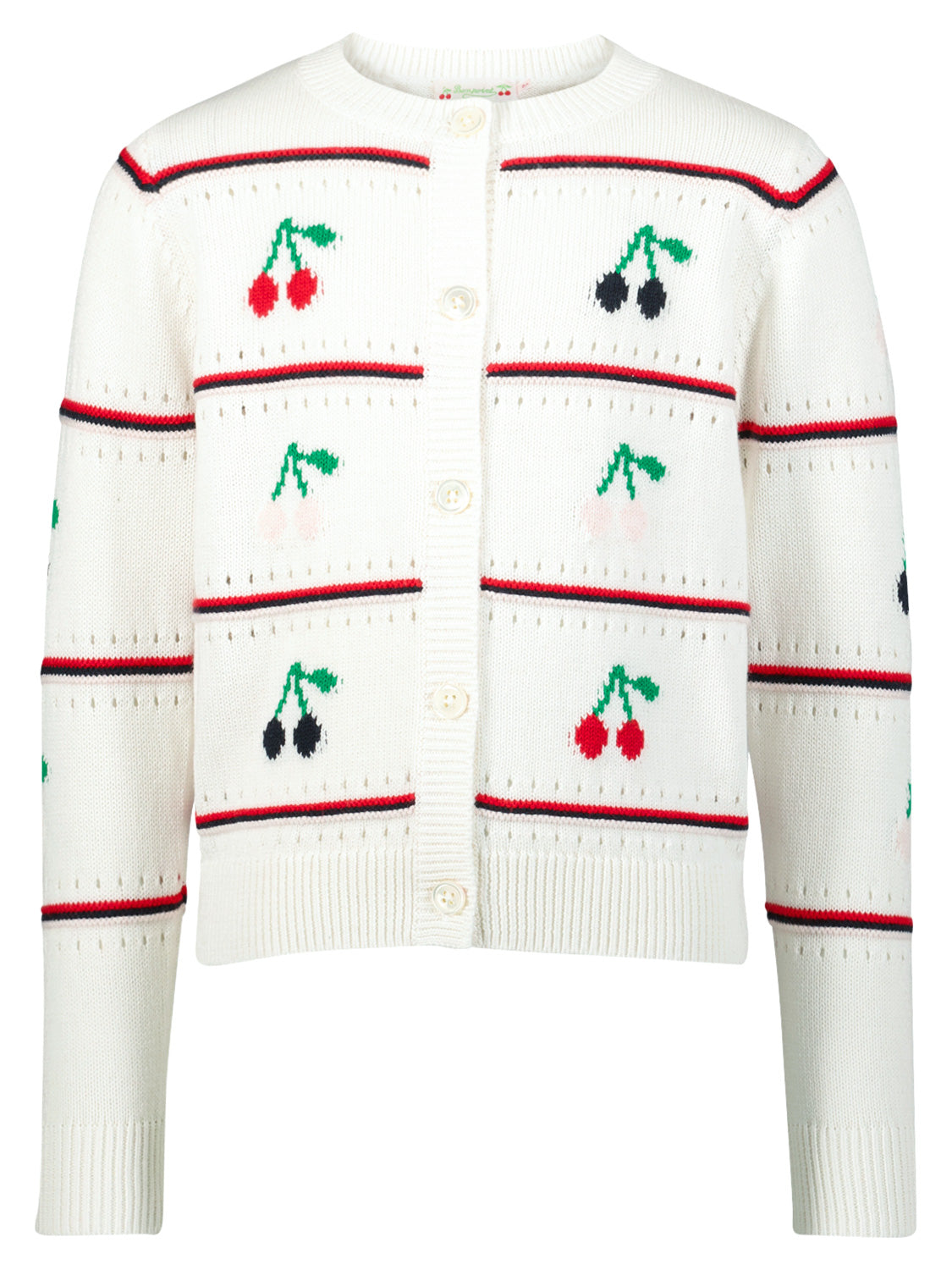 Bonpoint Kids cardigan Armel White in White 1712038487-6906874799-1.jpg | NICKIS.com