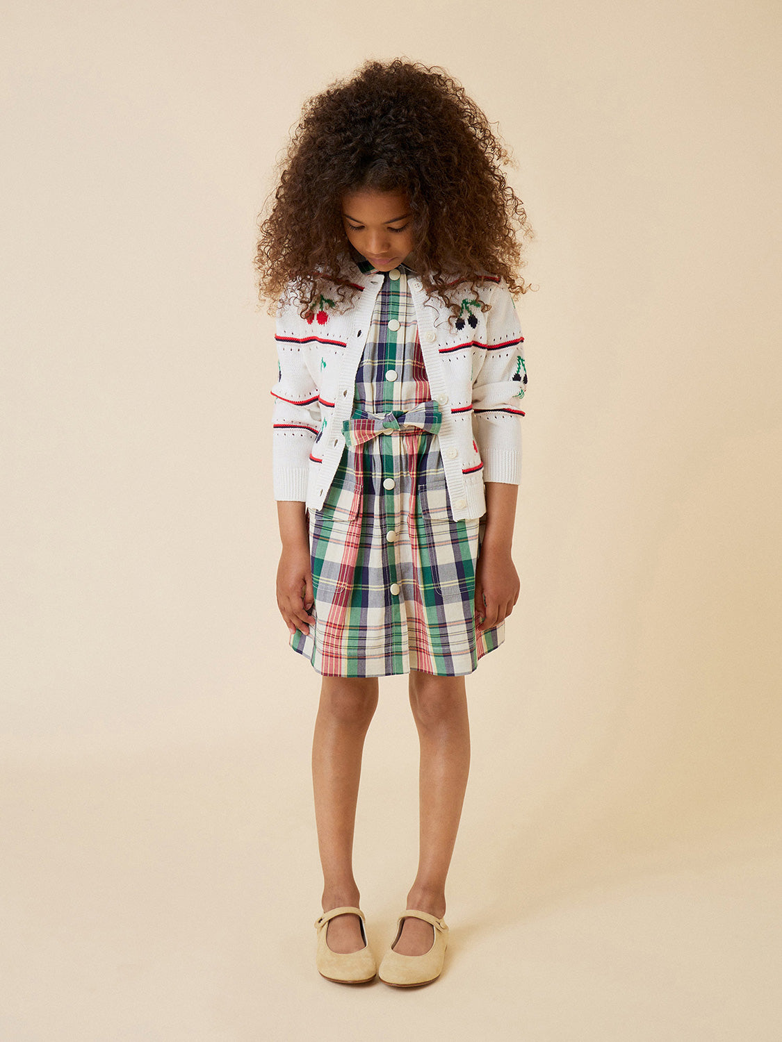 Bonpoint Kids cardigan Armel White in White 1712038487-6906874799-2.jpg | NICKIS.com