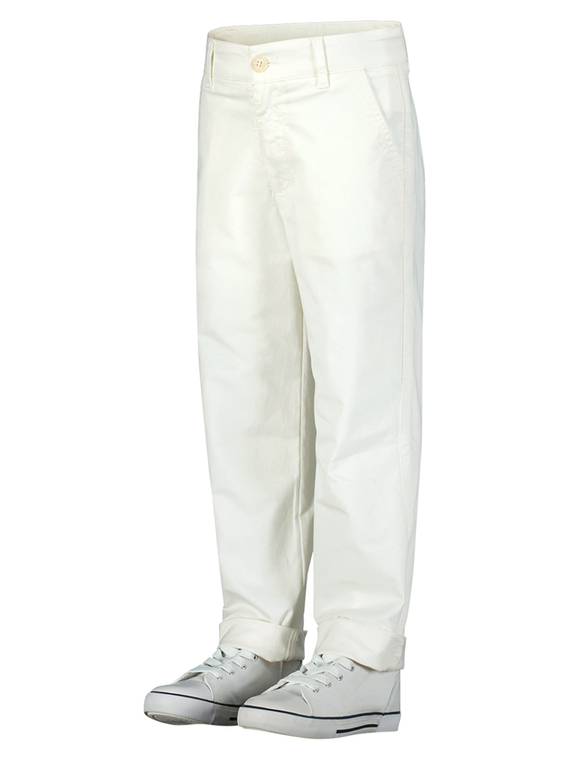 PLEASE - THE TROUSERS Kids Chinos White in White 1712066469-6904513112-5.jpg | NICKIS.com