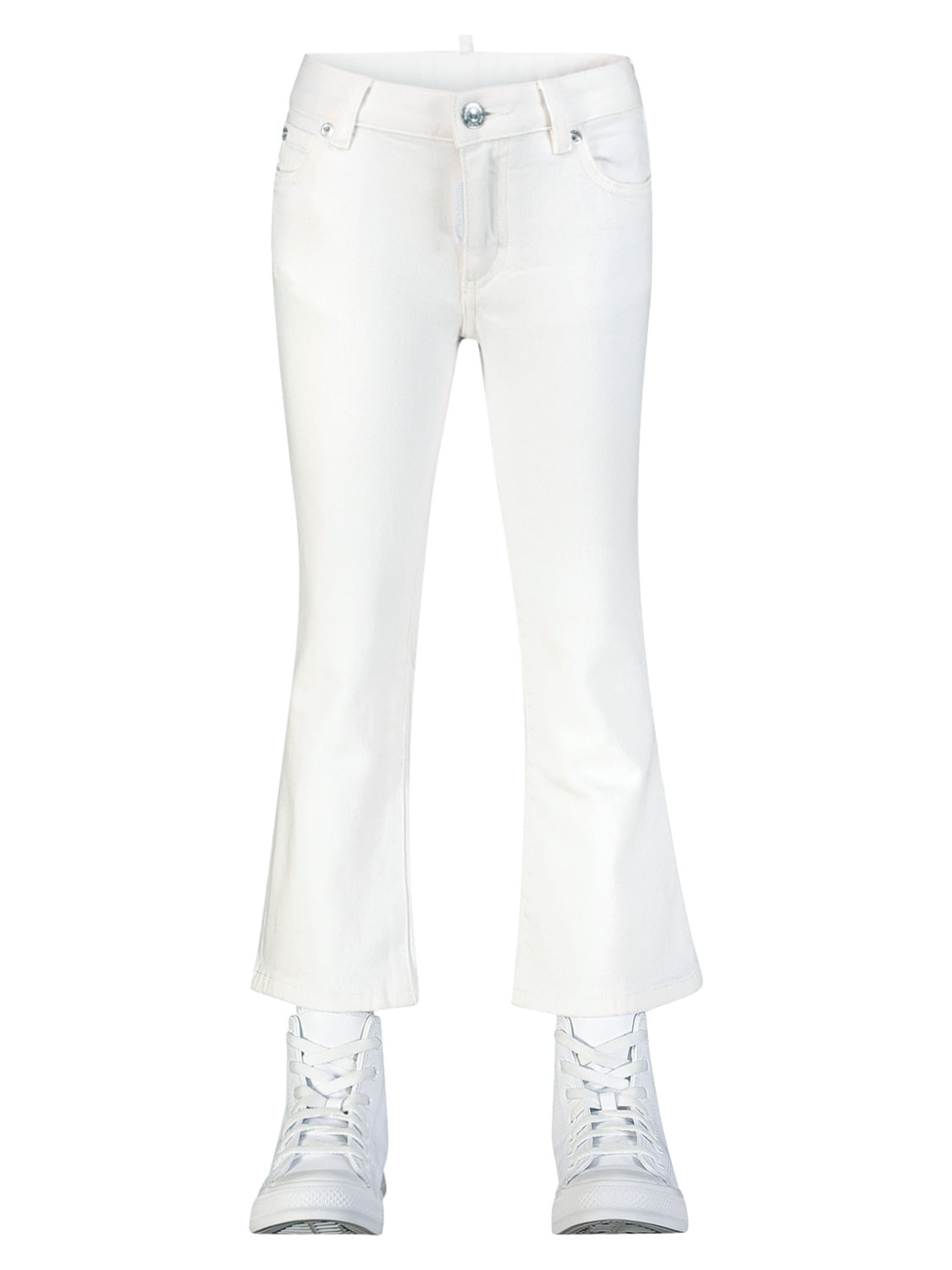 DSQUARED2 Kids jeans Bell Bottom-Eco White in White 1712069689-6900861972-4.jpg | NICKIS.com