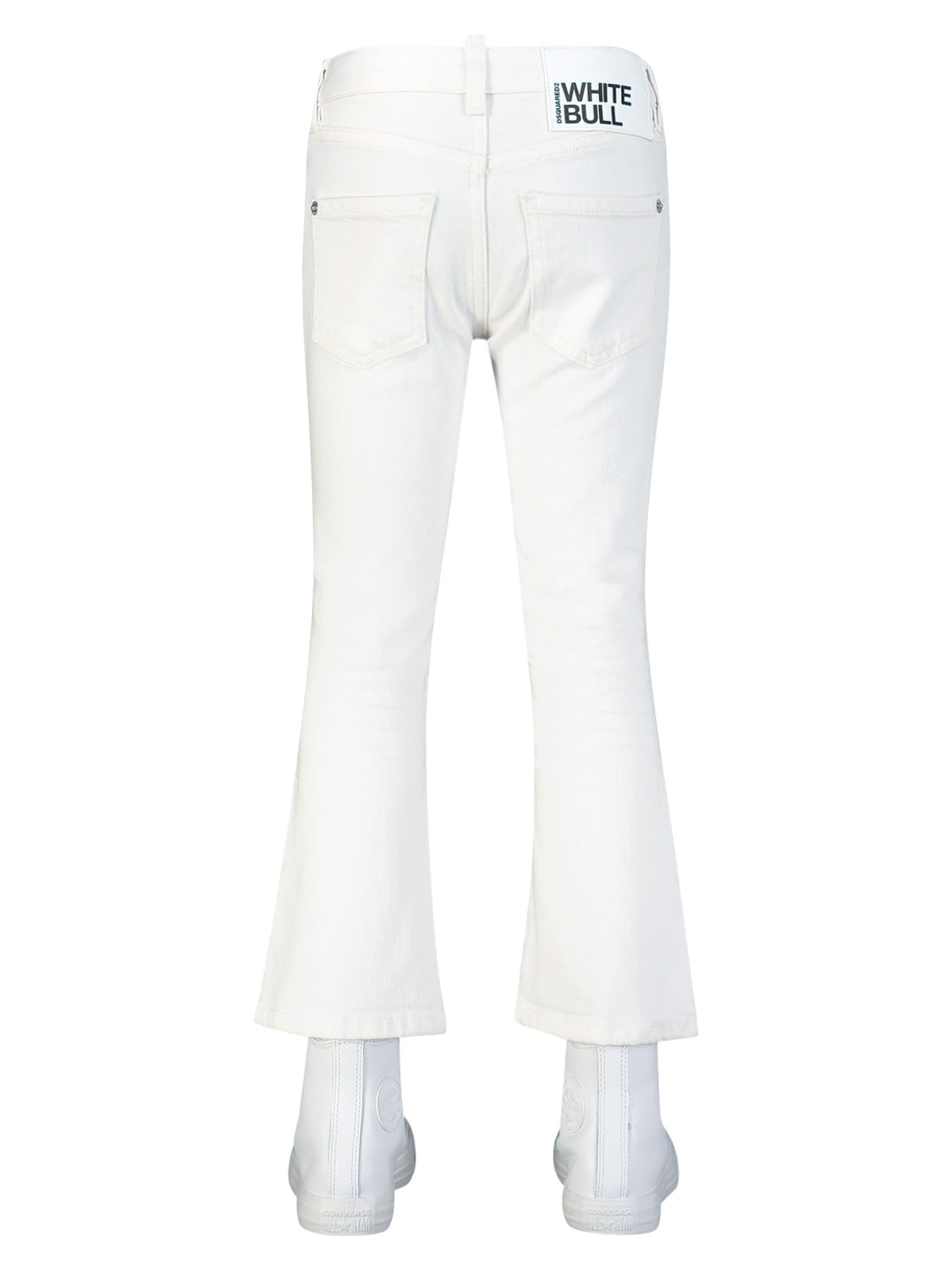 DSQUARED2 Kids jeans Bell Bottom-Eco White in White 1712069691-6900861972-6.jpg | NICKIS.com