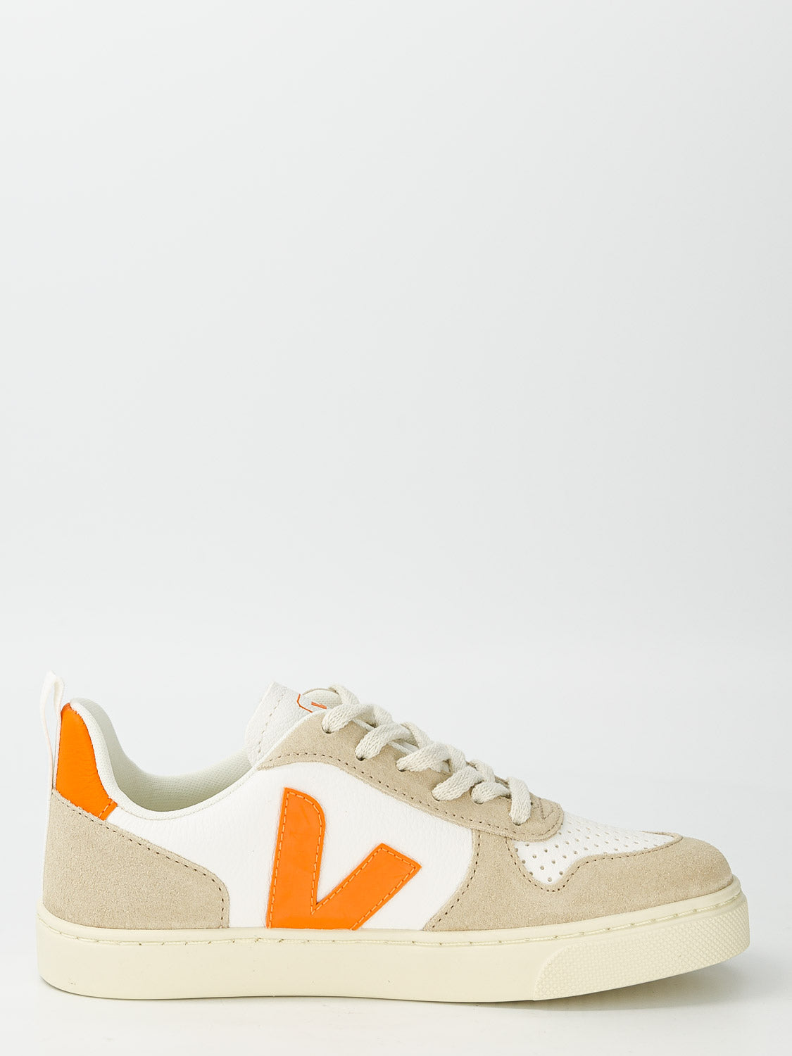 Veja Kids sneakers Small V-10 Laces White in White 1712149612-6905020034-2.jpg | NICKIS.com