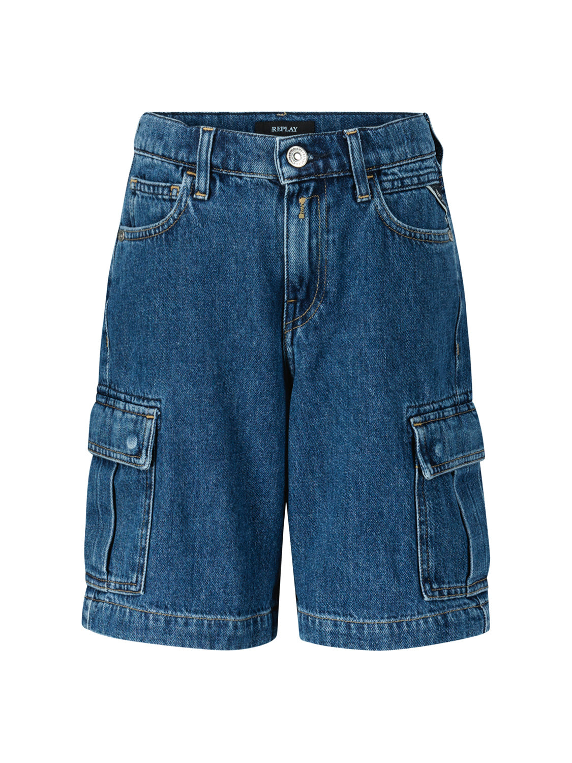 Replay & Sons Kids Shorts Blue in Blue 1712154528-6900000035-1.jpg | NICKIS.com