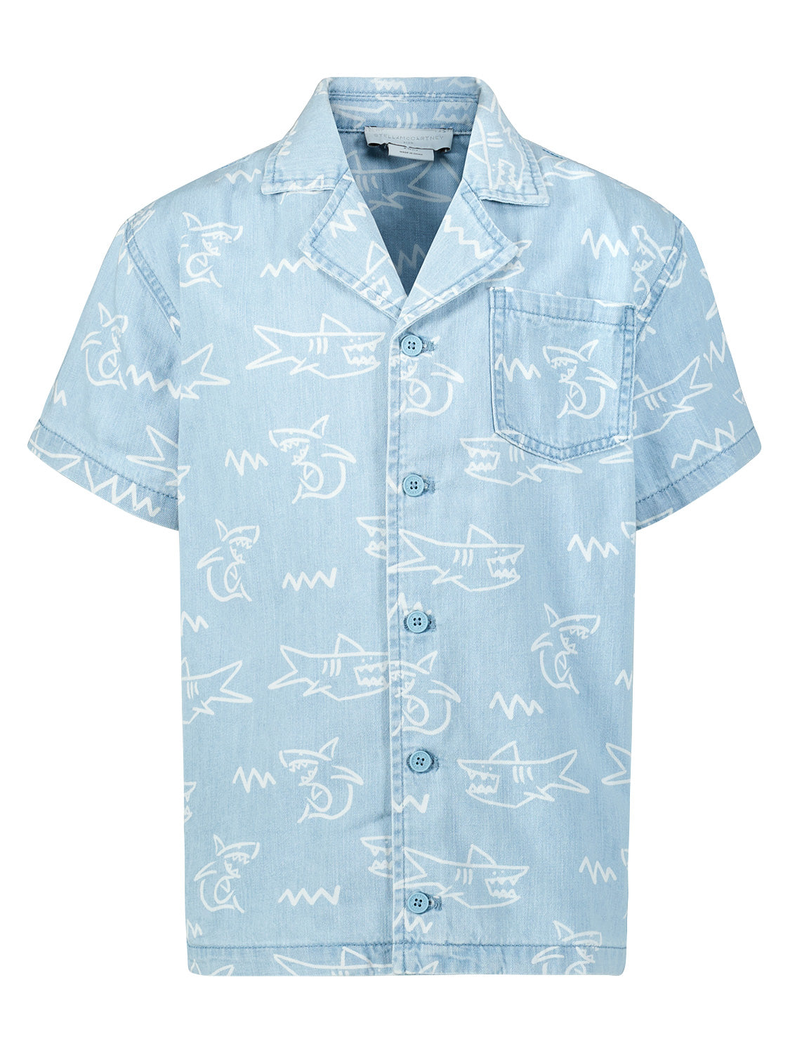 Stella McCartney Kids Kids shirt Blue in Blue 1712838615-6904467661-1.jpg | NICKIS.com