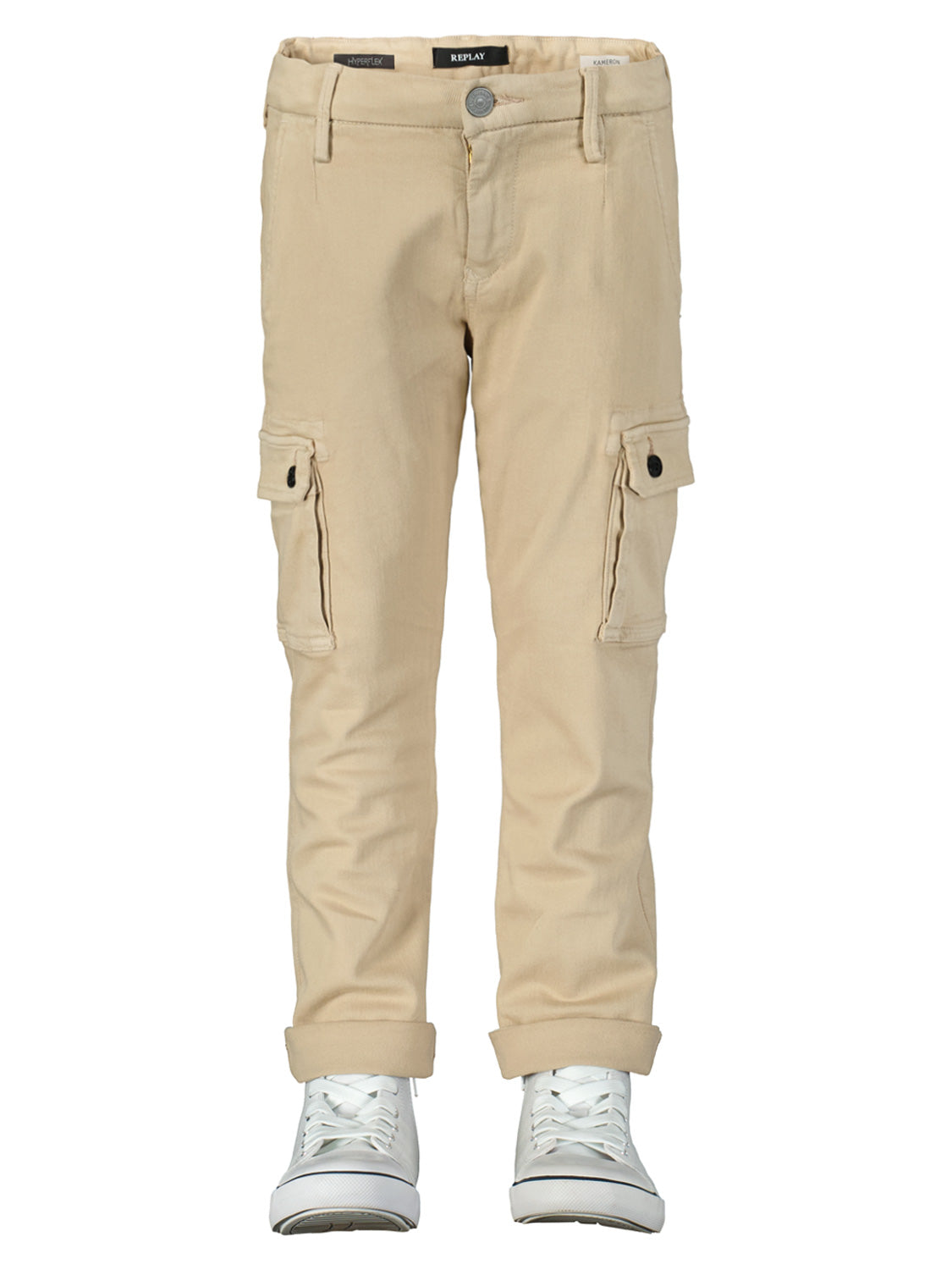 Replay & Sons Kids Cargo Trousers Kameron Beige in Beige 1713531732-6900000028-4.jpg | NICKIS.com