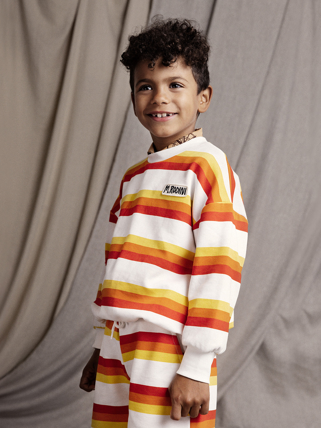 Mini Rodini Kids Sweatshirt Stripe White in White 1714055524-7006541354-2.jpg | NICKIS.com